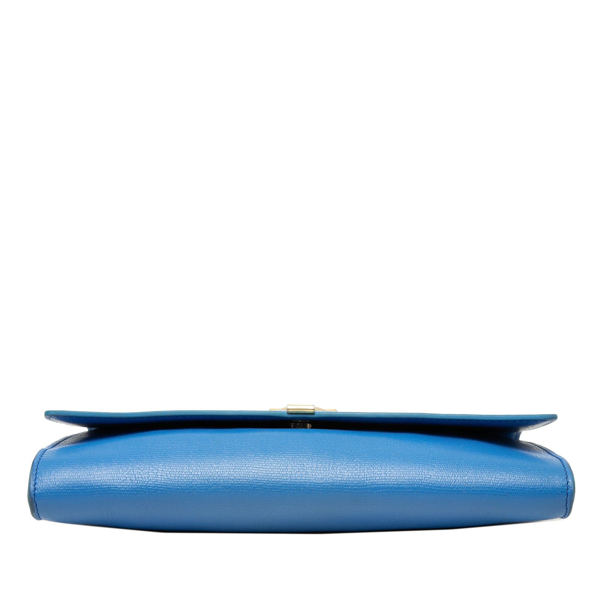 Saint Laurent Paris Textured Leather Chyc Ligne Clutch Size ONE SIZE - 3 Thumbnail