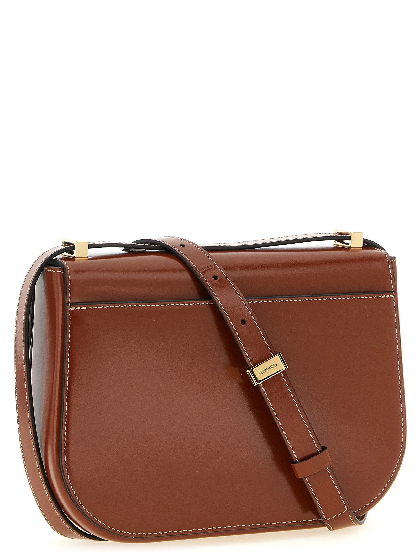 Salvatore Ferragamo 'Double Gancini' closure shoulder bag Size ONE SIZE - 2 Thumbnail