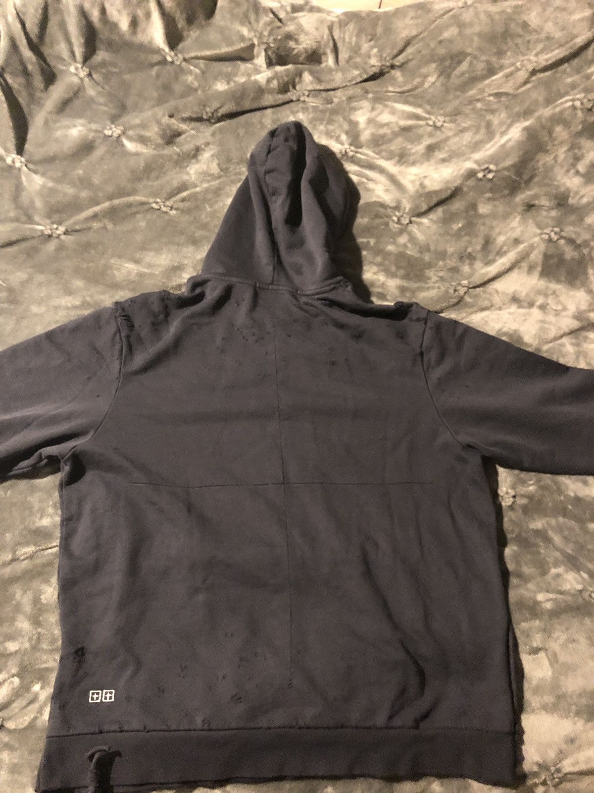 Ksubi Ksubi x Placebo Paradise Distressed Hoodie Size US XXL / EU 58 / 5 - 4 Thumbnail