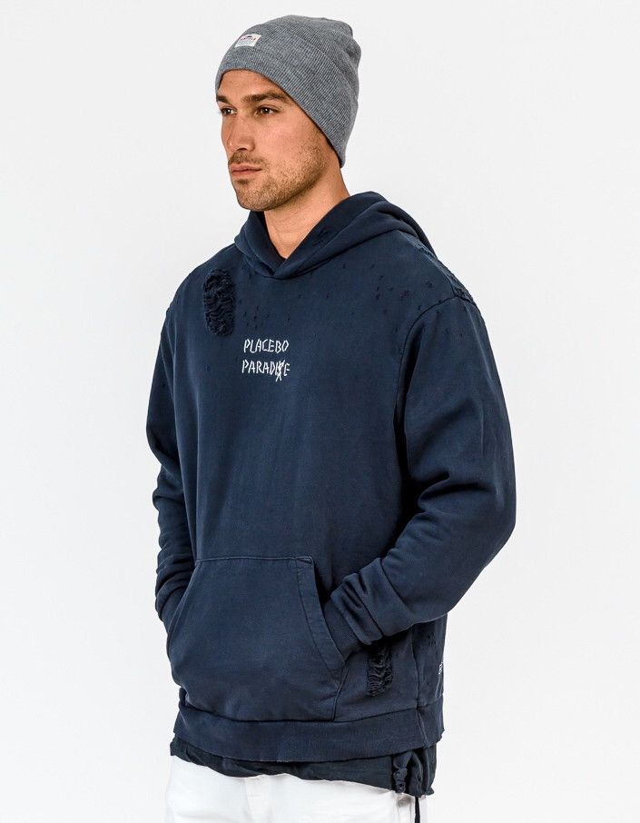 Ksubi Ksubi x Placebo Paradise Distressed Hoodie Size US XXL / EU 58 / 5 - 2 Thumbnail