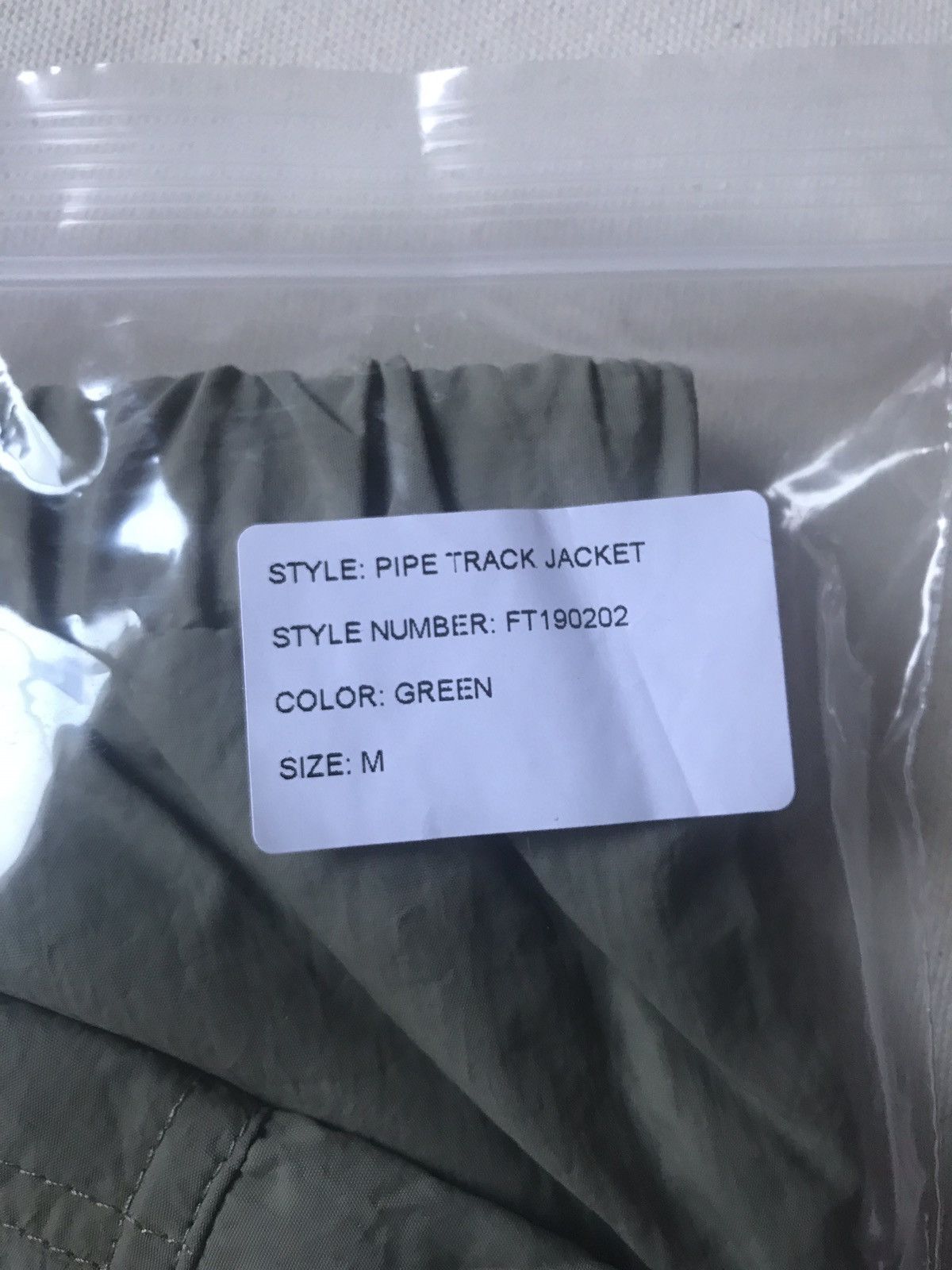 FTP Pipe Track Jacket Green