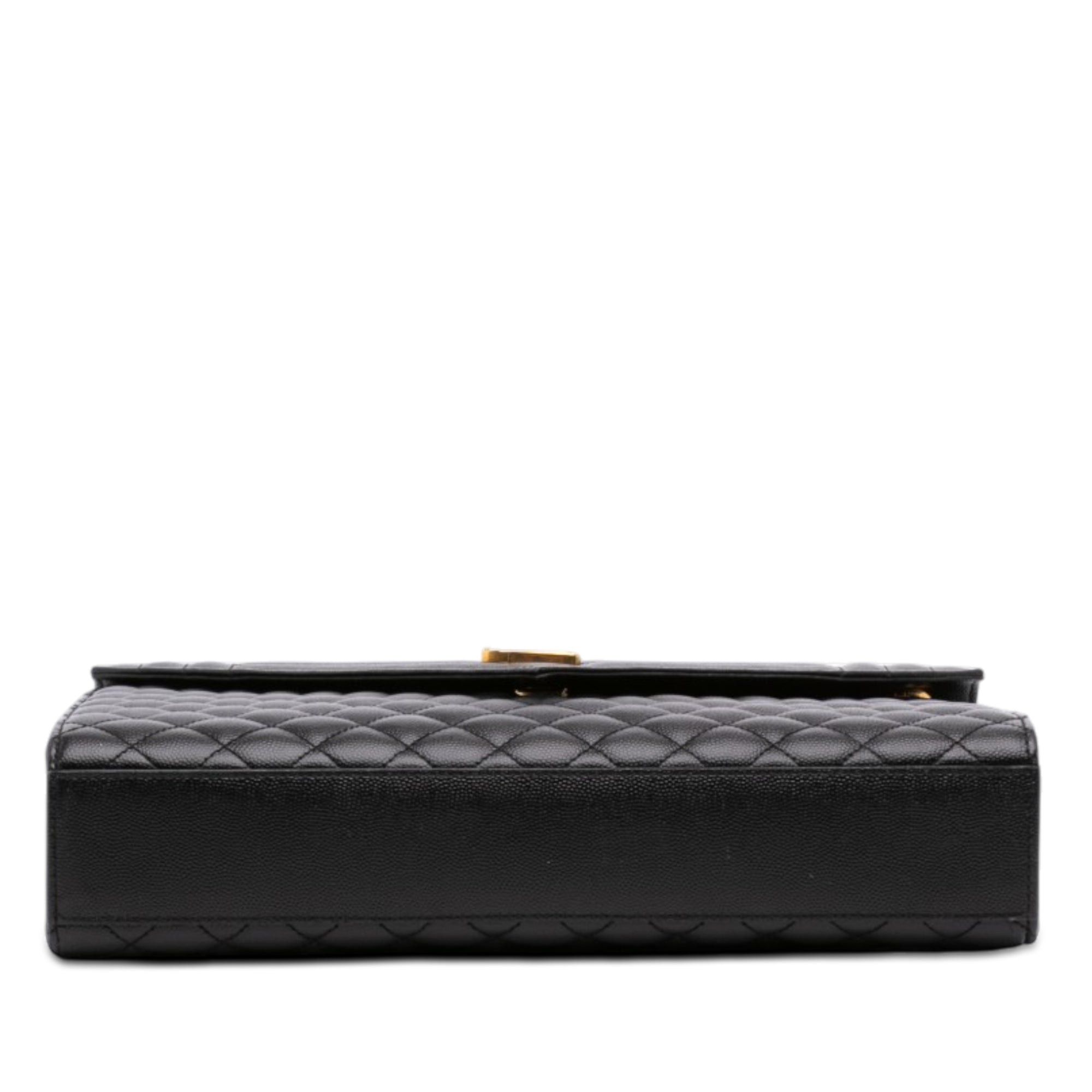 Saint Laurent Paris Grain De Poudre Triquilt Monogram Envelope Bag Size ONE SIZE - 3 Thumbnail