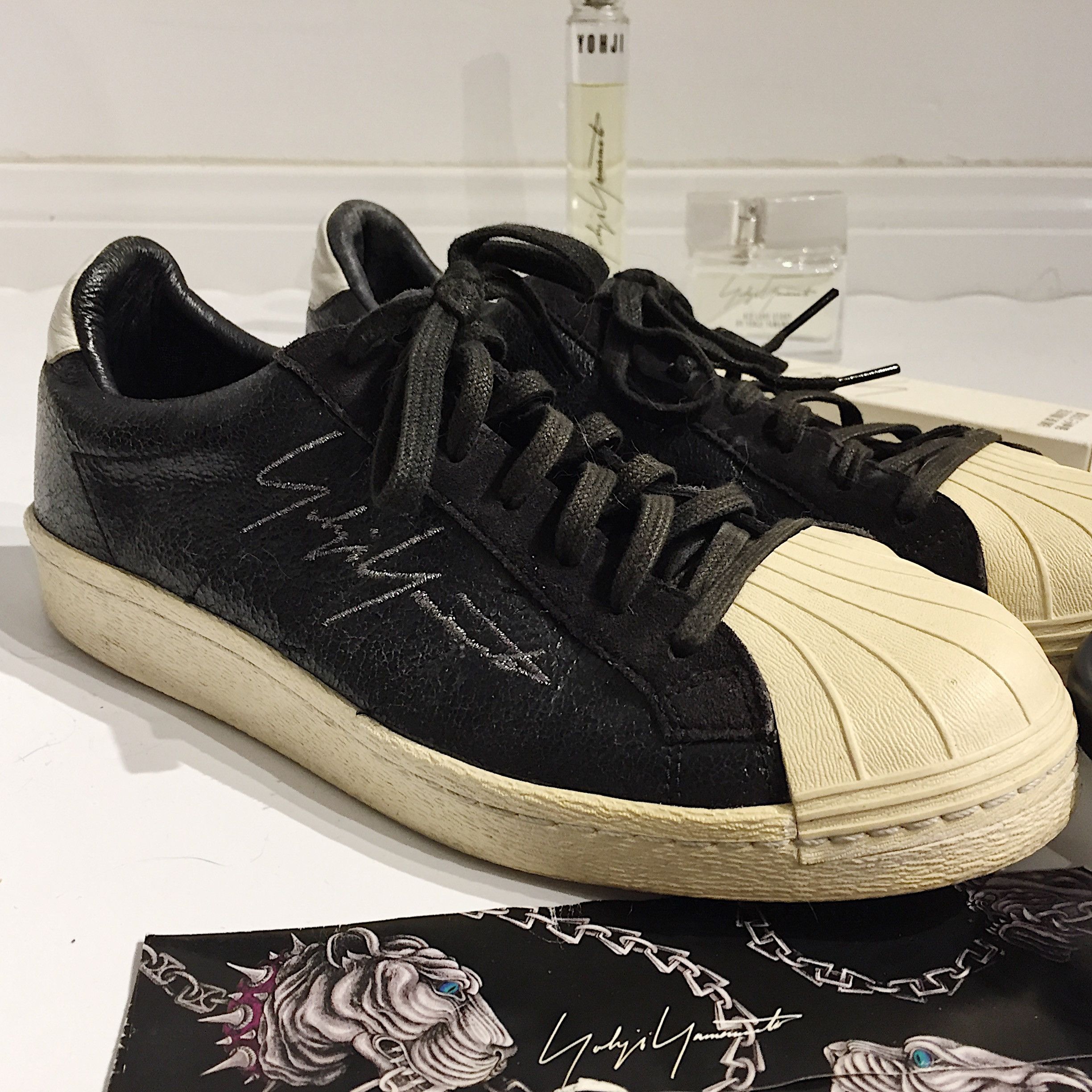 Adidas Yohji Yamamoto x Adidas Super star sneakers | Grailed