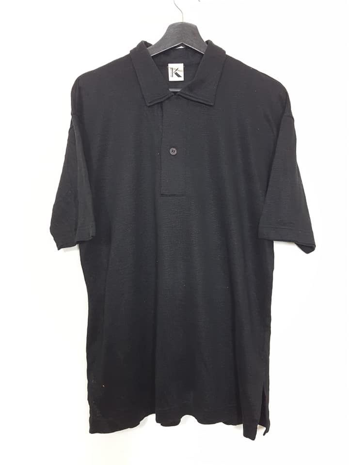 KRIZIA Wool Loop Collar Polo Shirt Tops