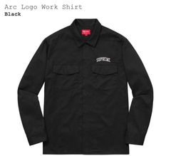 Supreme Arc Logo Work Shirt | Grailed