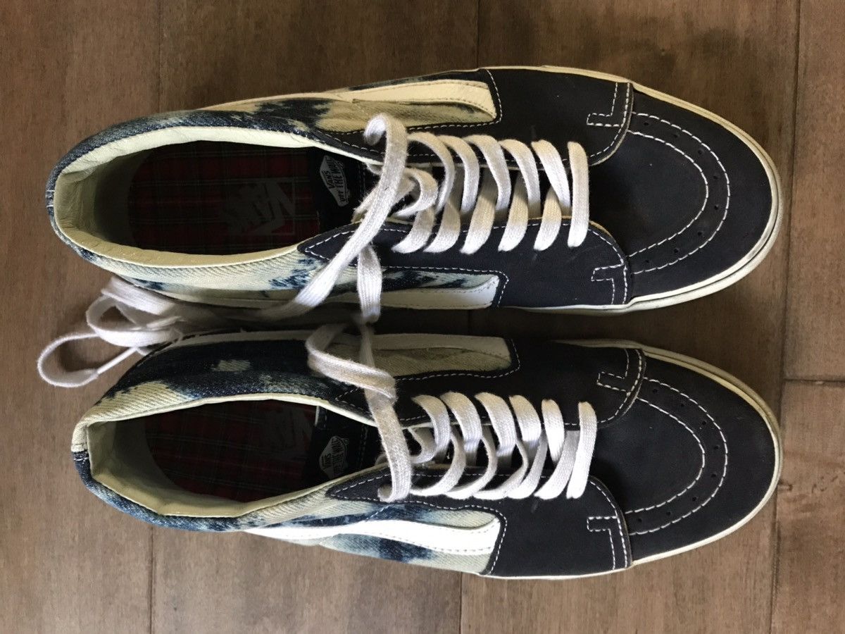 Supreme × Vans Supreme Vans Sk8 Mid Bleached Denim Size US 10 / EU 43 - 4 Thumbnail