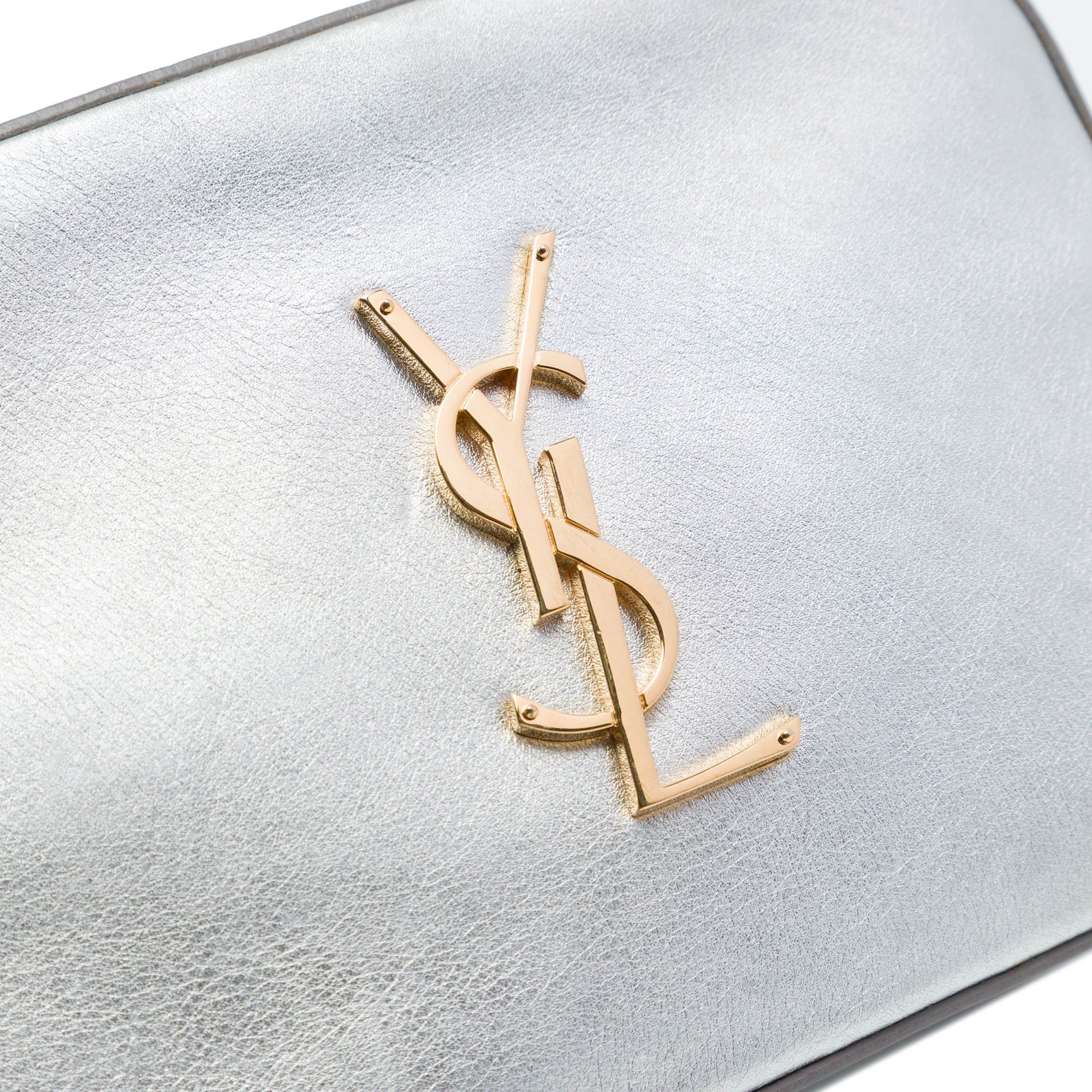 Saint Laurent Paris Metallic Calfskin Classic Monogram Camera Bag Size ONE SIZE - 5 Thumbnail