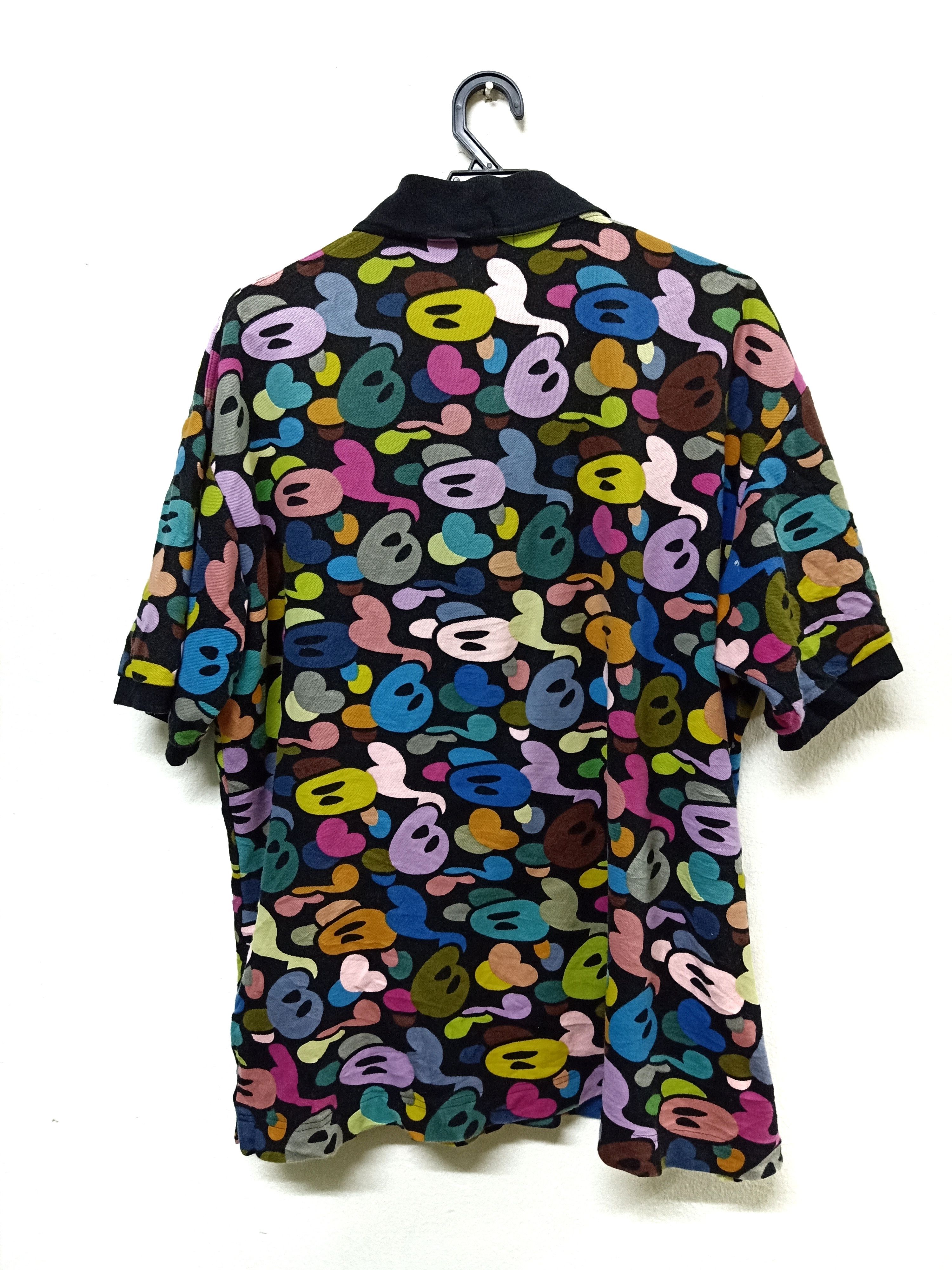 Bape Multi Color Full Print Polo Shirt by Baby Milo A Bathing Ape | Grailed