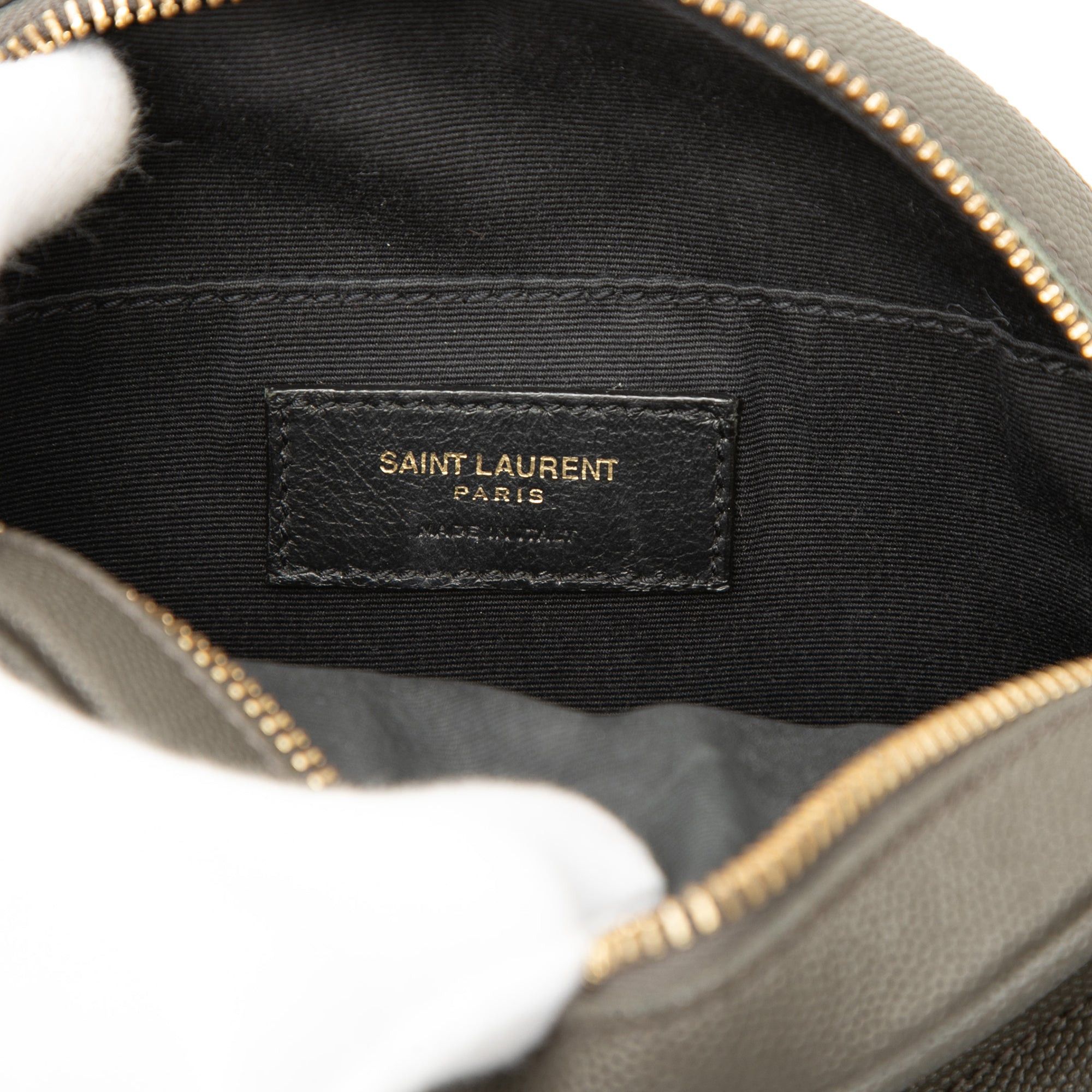Saint Laurent Paris Chevron Grain De Poudre Round Vinyle Camera Bag Size ONE SIZE - 5 Thumbnail