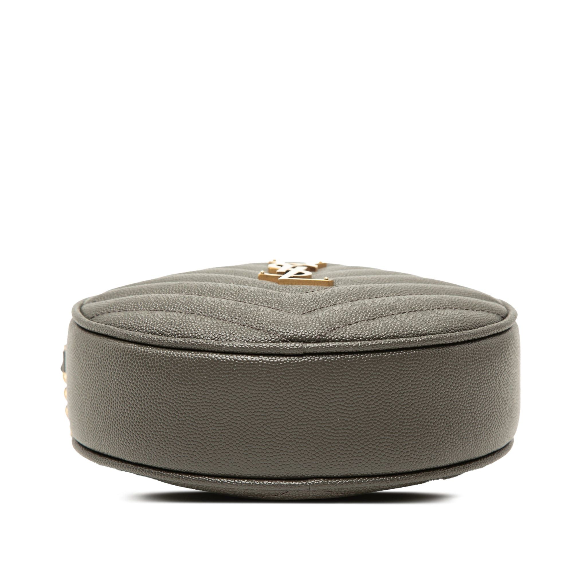 Saint Laurent Paris Chevron Grain De Poudre Round Vinyle Camera Bag Size ONE SIZE - 3 Thumbnail