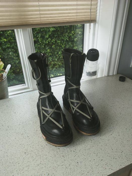 Rick Owens Rick Owens Glitter Pentagram Boots Grailed