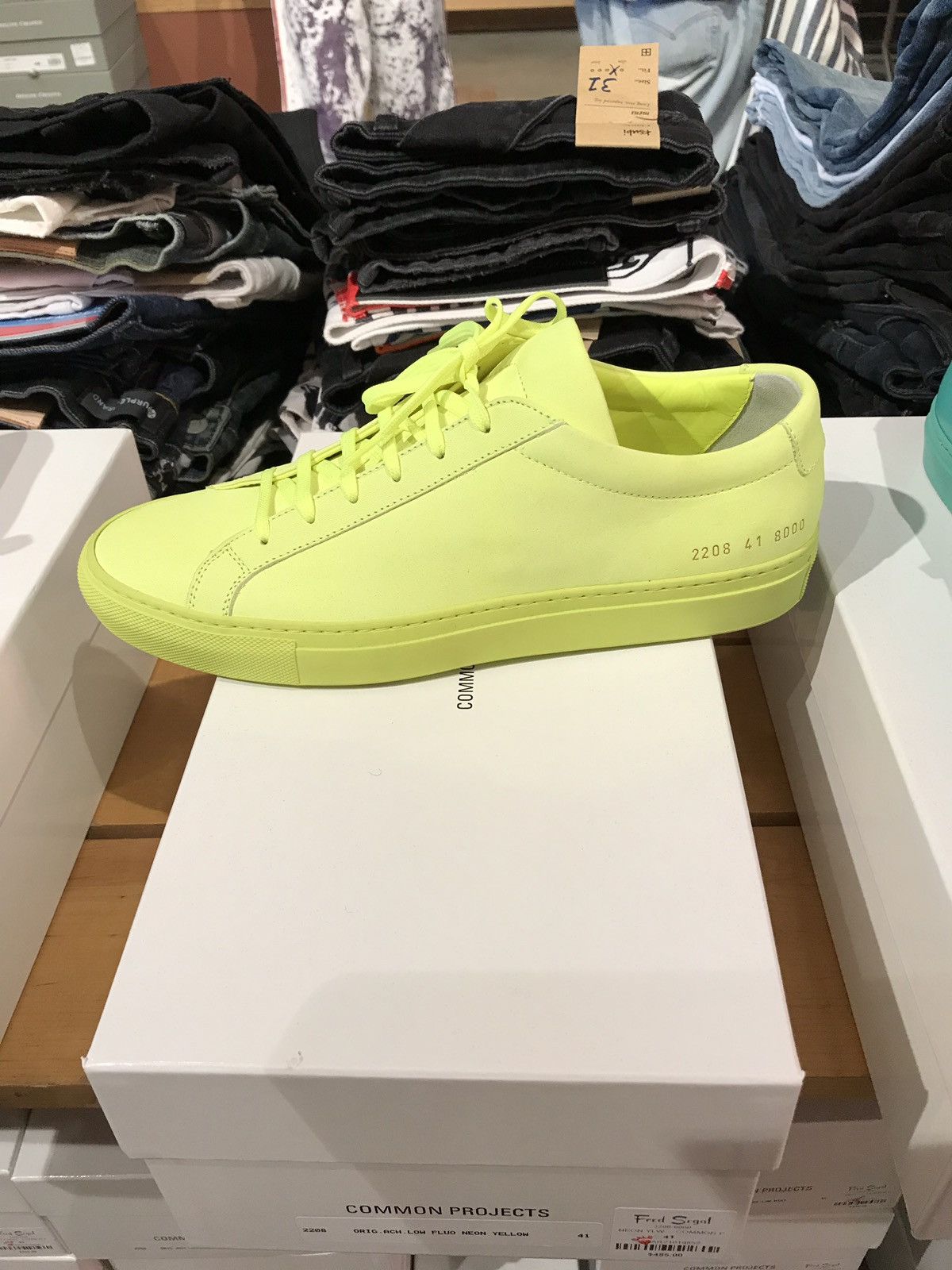 Common Projects Common projects original Achilles neon yellow Size US 12 / EU 45 - 2 Thumbnail