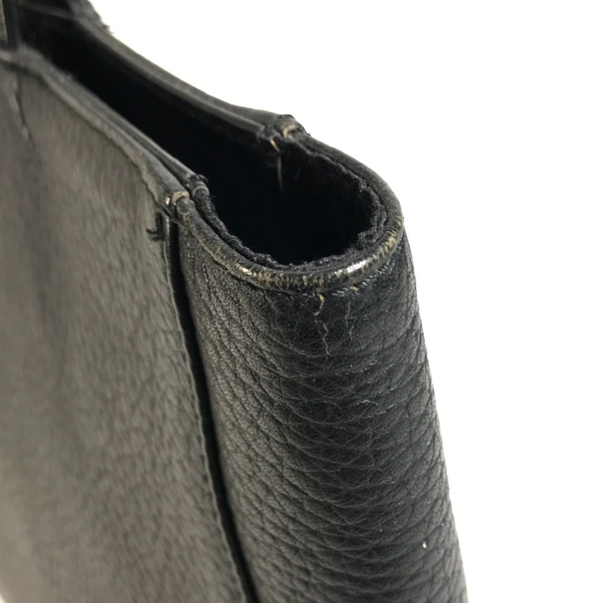Versace VERSACE Vintage Sunburst Logo Tote Bag/Shoulder Bag, Leather, Men's/Women's, Black Size ONE SIZE - 13 Thumbnail