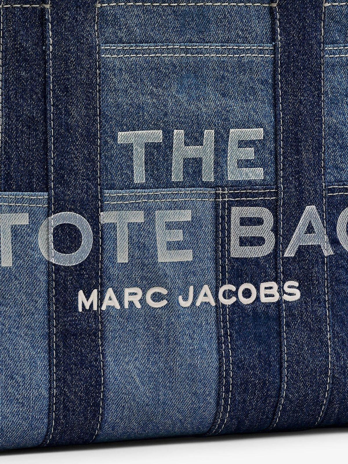 Marc Jacobs Marc Jacobs The denim Medium handbag with front logo print Size ONE SIZE - 3 Thumbnail