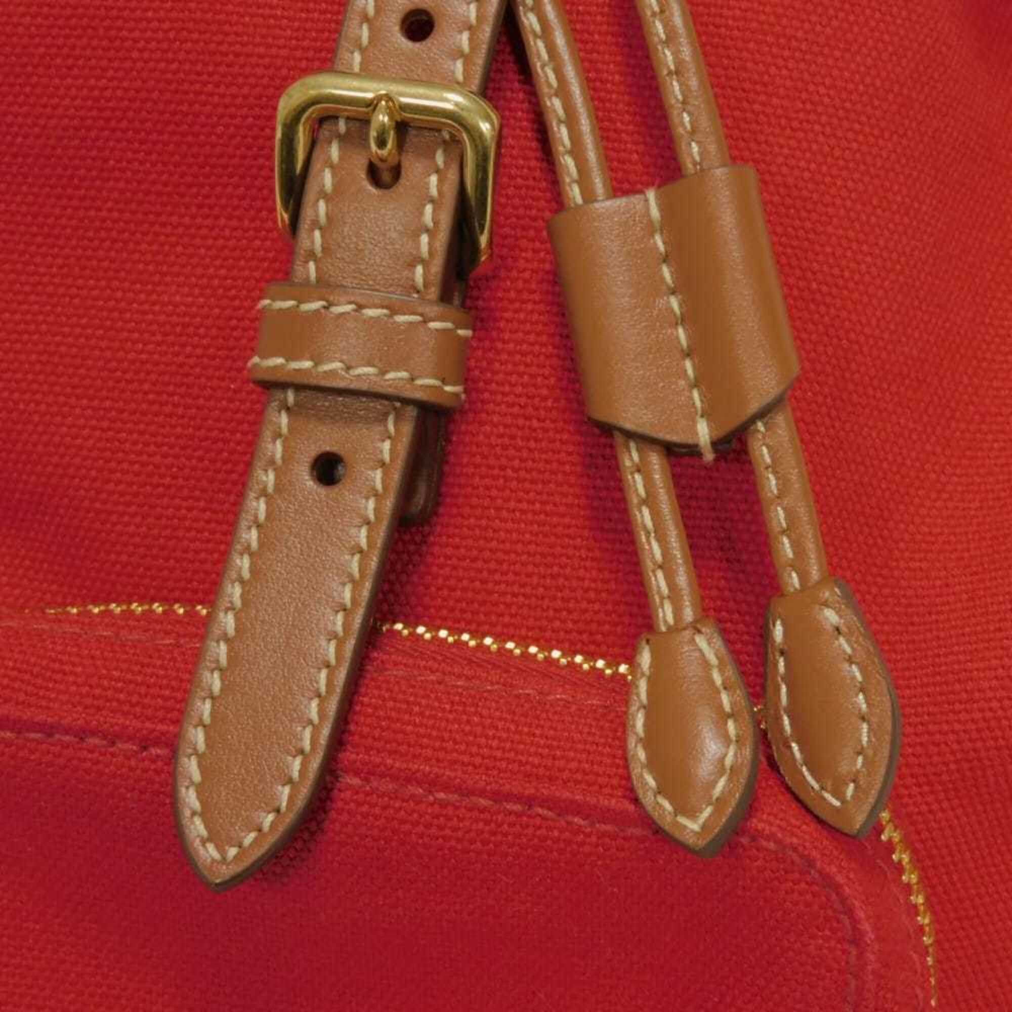 Miu Miu Miu Miu Miu Backpack, Drawstring, Medium Size, Daypack, Brandy Logo, Red, 5BZ043 2IBQ F0TQE, Women's Bag Size ONE SIZE - 7 Thumbnail