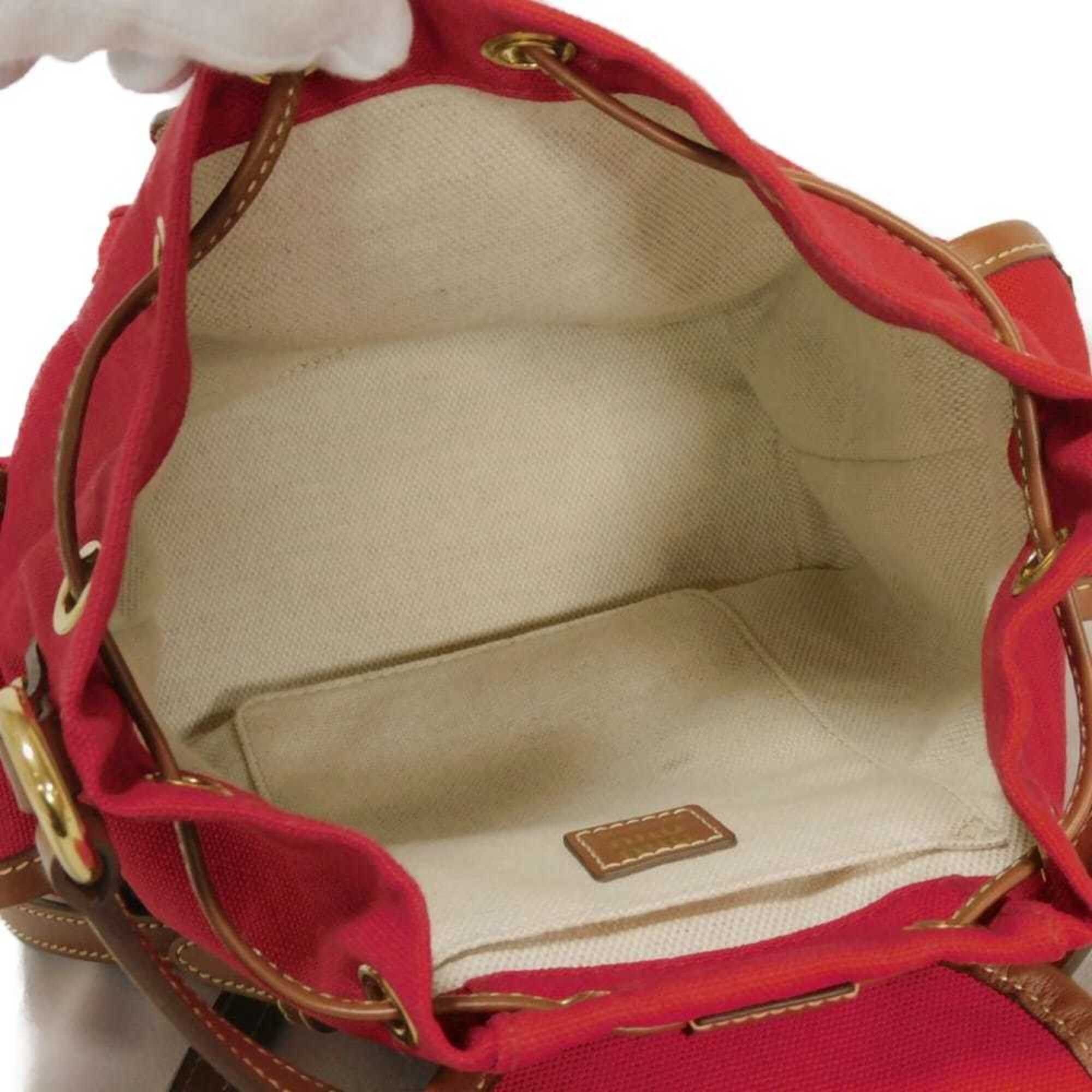 Miu Miu Miu Miu Miu Backpack, Drawstring, Medium Size, Daypack, Brandy Logo, Red, 5BZ043 2IBQ F0TQE, Women's Bag Size ONE SIZE - 8 Thumbnail