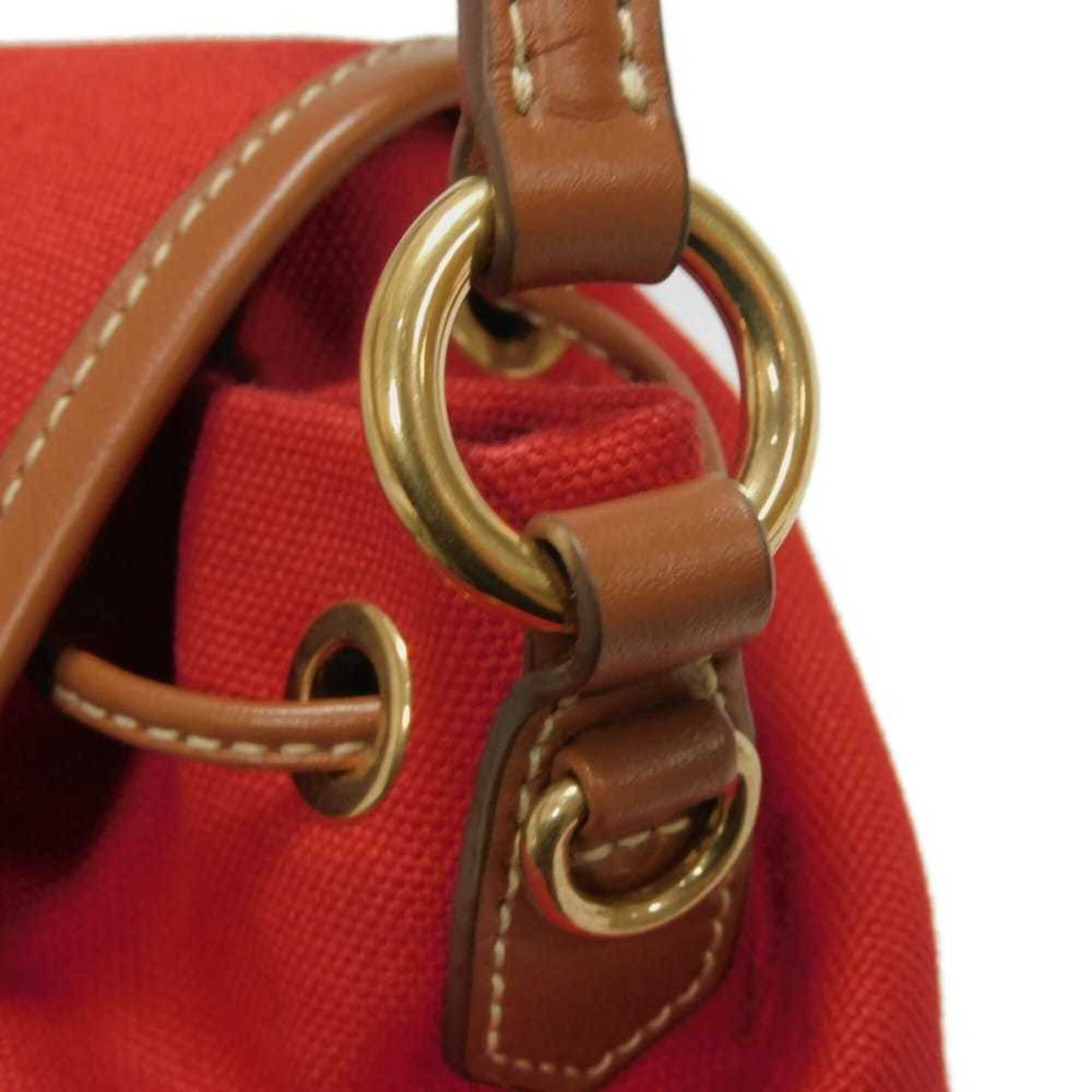 Miu Miu Miu Miu Miu Backpack, Drawstring, Medium Size, Daypack, Brandy Logo, Red, 5BZ043 2IBQ F0TQE, Women's Bag Size ONE SIZE - 12 Thumbnail