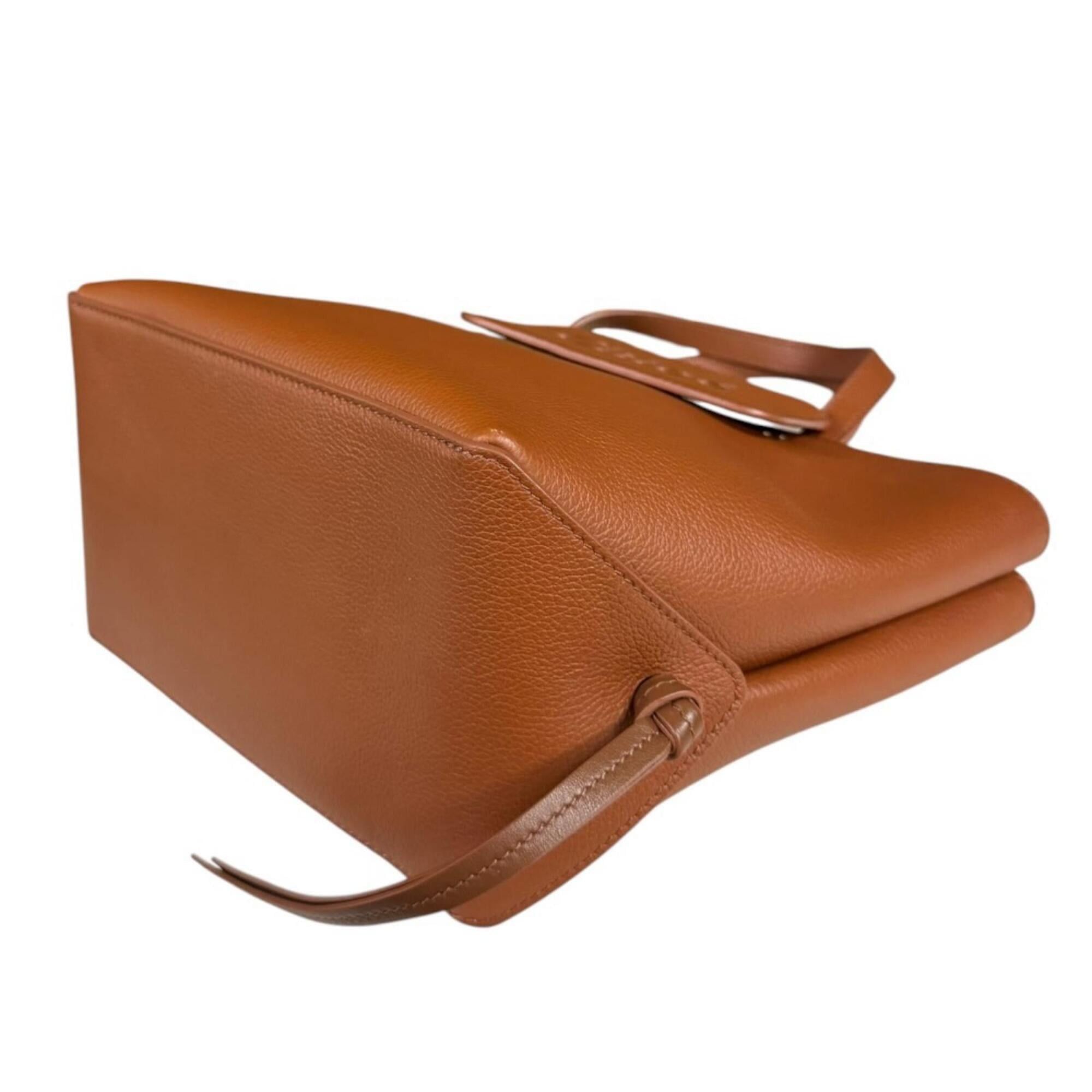 Chloe Chloé Chloe Sense Small East-West Tote Shoulder Bag, Leather, Brown, Women's, 2-way Size ONE SIZE - 6 Thumbnail