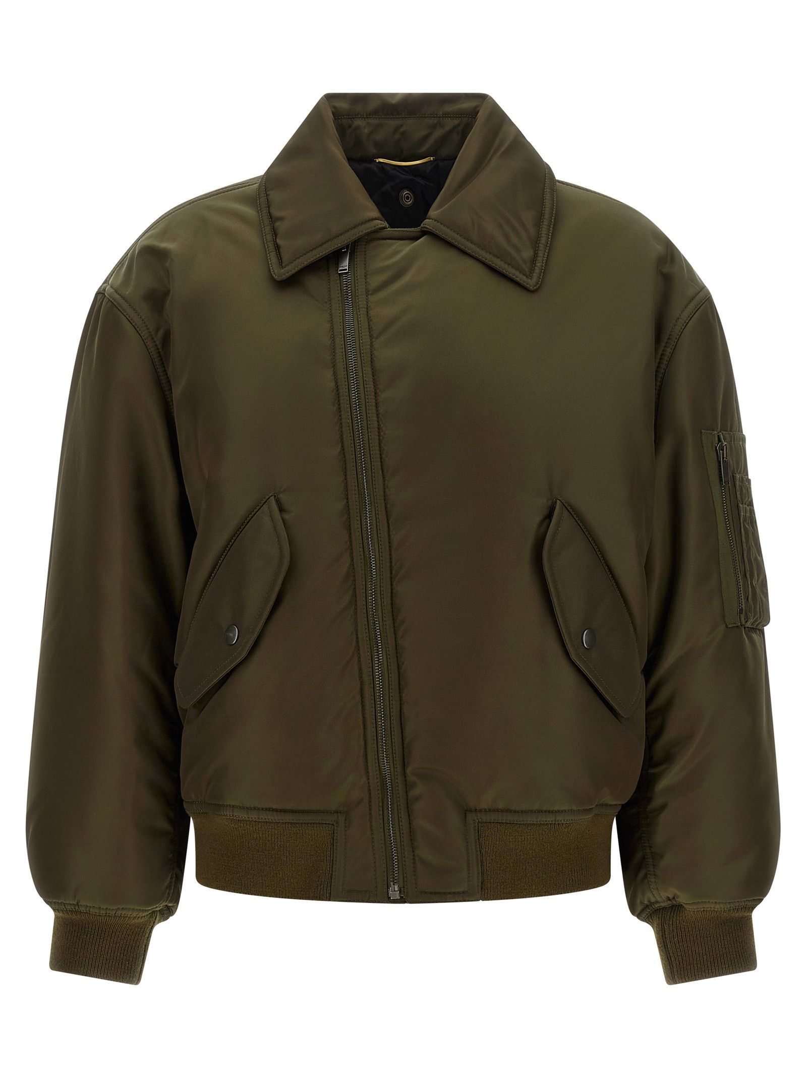 Saint Laurent Paris Removable shearling neck bomber jacket | Grailed