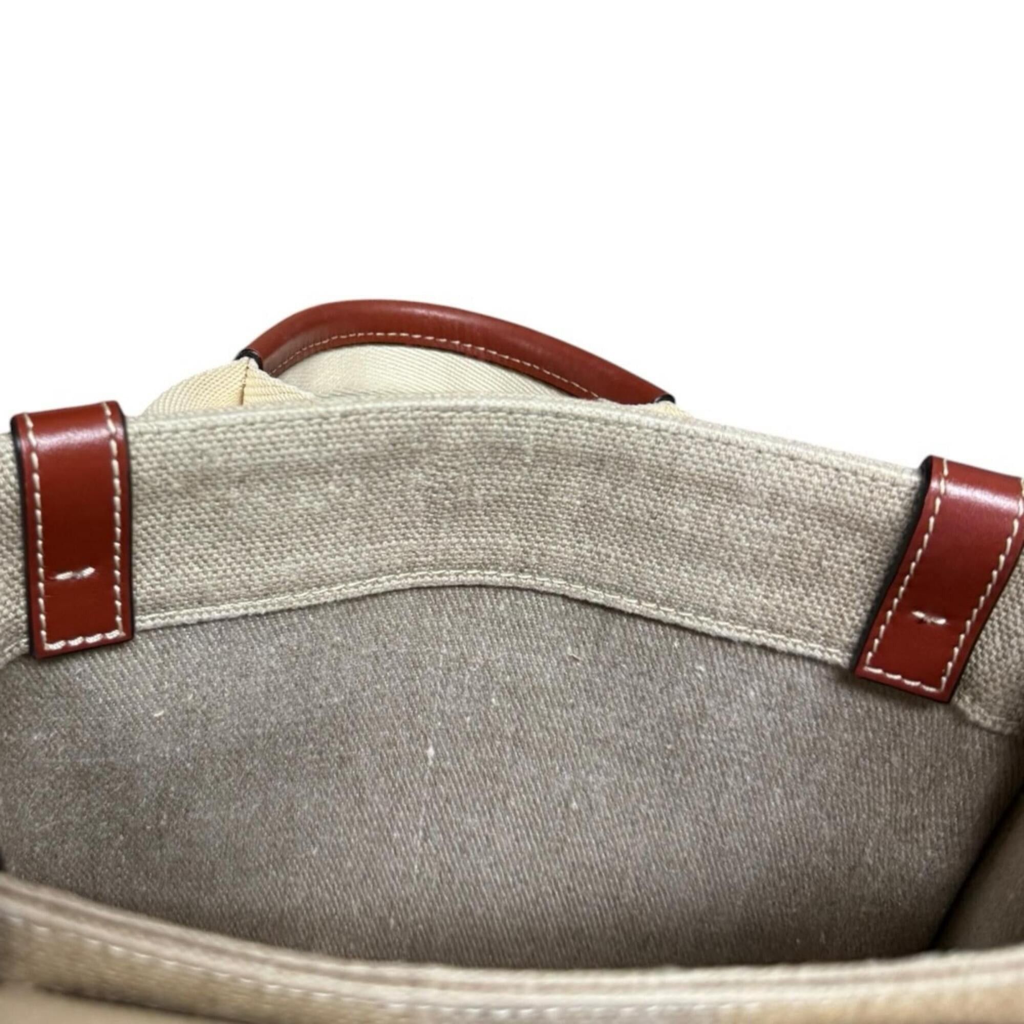 Chloe Chloé Chloe Woody Small Tote Shoulder Bag, Linen CHC22AS397I26, Brown, Women's, 2-way Size ONE SIZE - 9 Thumbnail