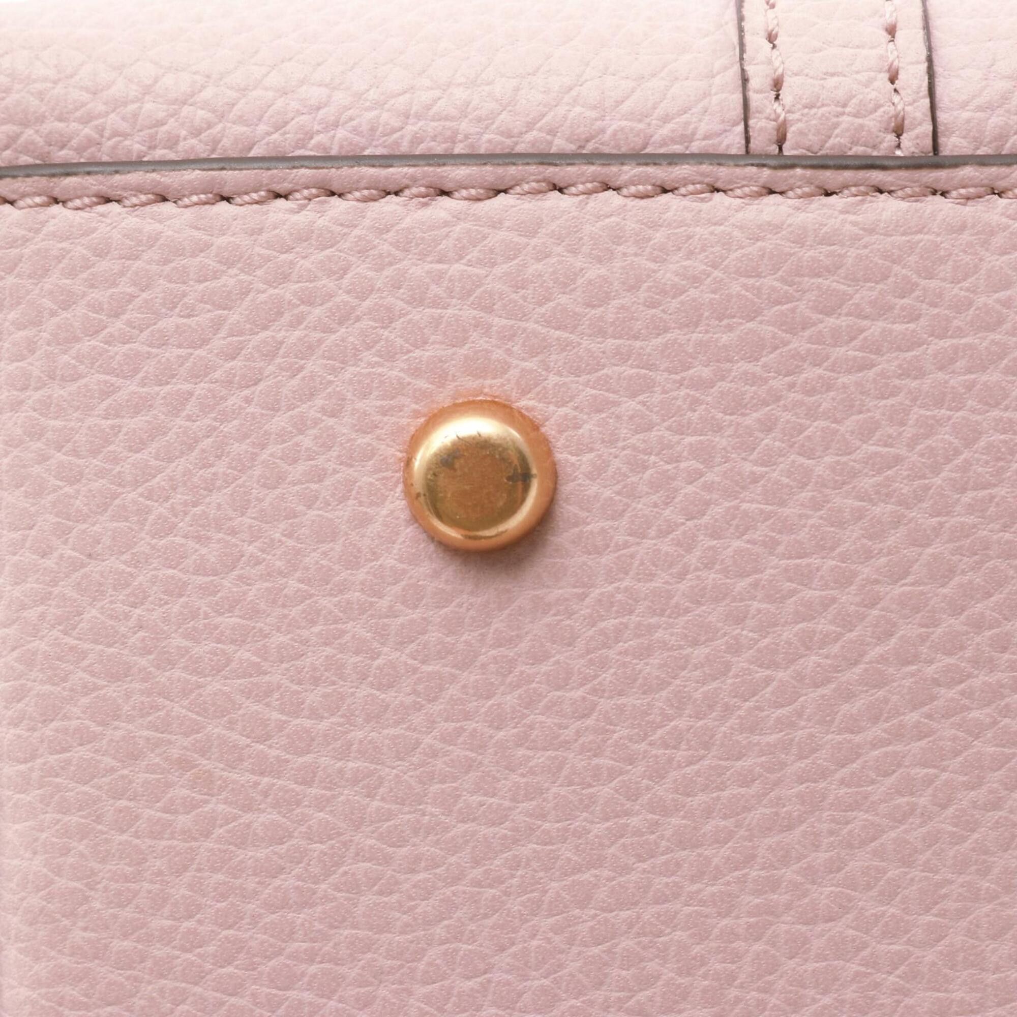 Tory Burch Tory Burch Perry Small Triple Compartment Handbag, Leather, Women's, Pink (81928) Size ONE SIZE - 7 Thumbnail