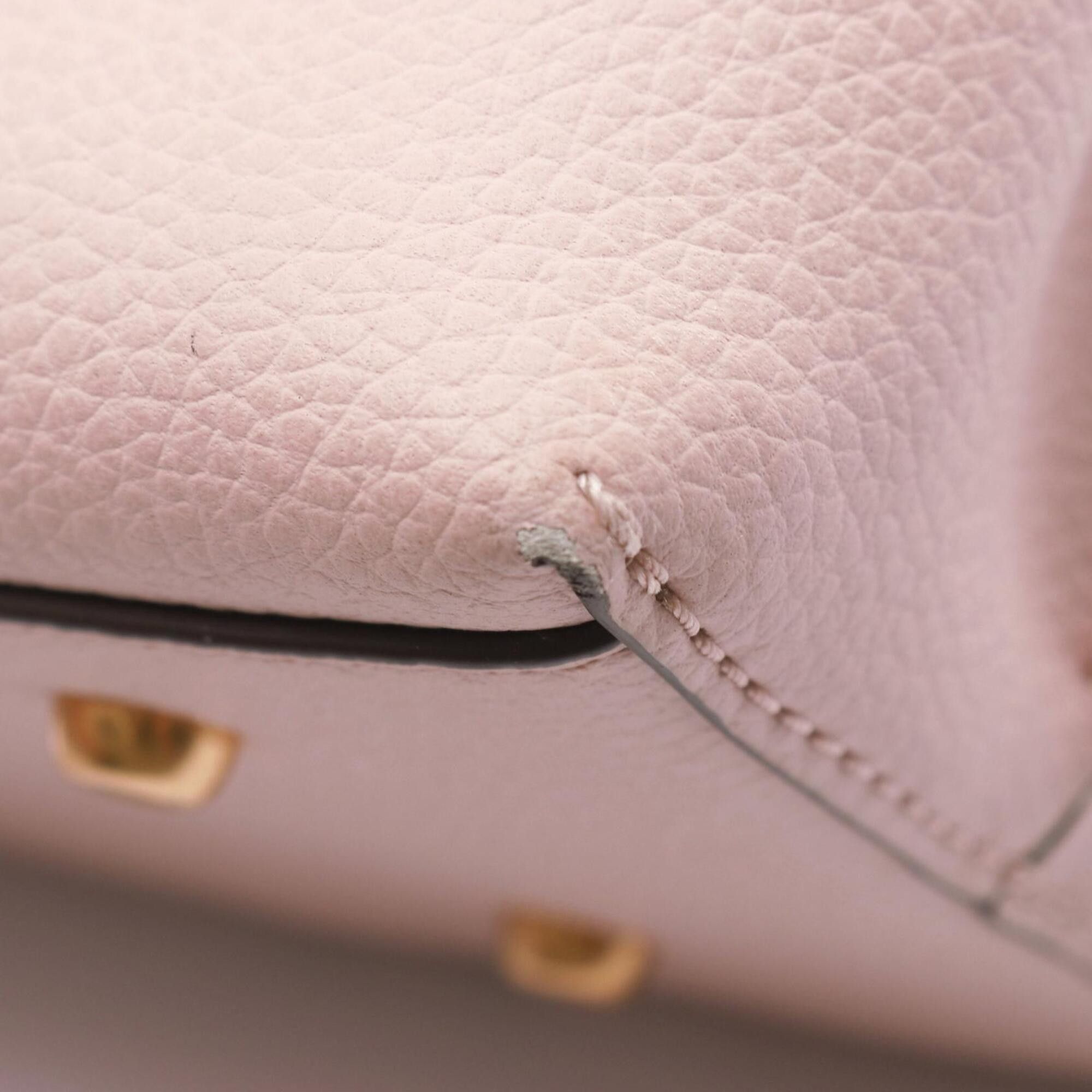 Tory Burch Tory Burch Perry Small Triple Compartment Handbag, Leather, Women's, Pink (81928) Size ONE SIZE - 5 Thumbnail