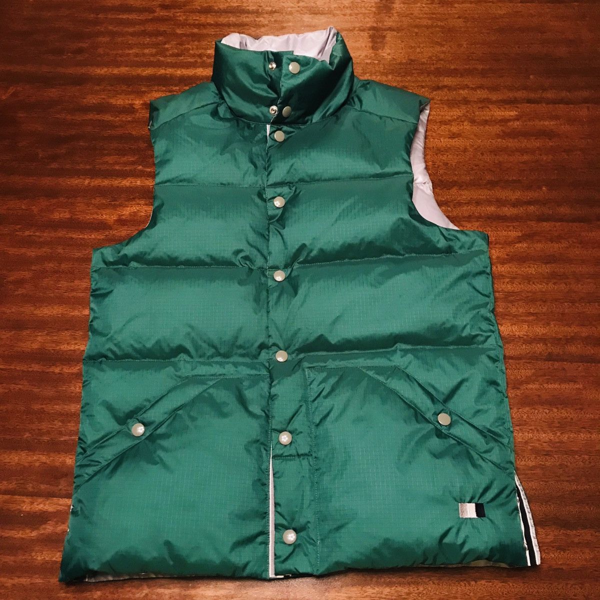 Barneys New York New Thom Browne - Thom Grey x Barney’s Quilted Vest - Size M Size US M / EU 48-50 / 2 - 2 Thumbnail