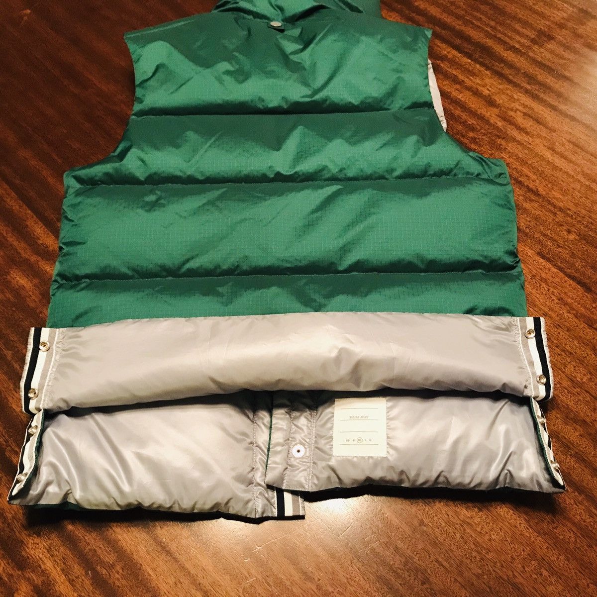Barneys New York New Thom Browne - Thom Grey x Barney’s Quilted Vest - Size M Size US M / EU 48-50 / 2 - 8 Thumbnail