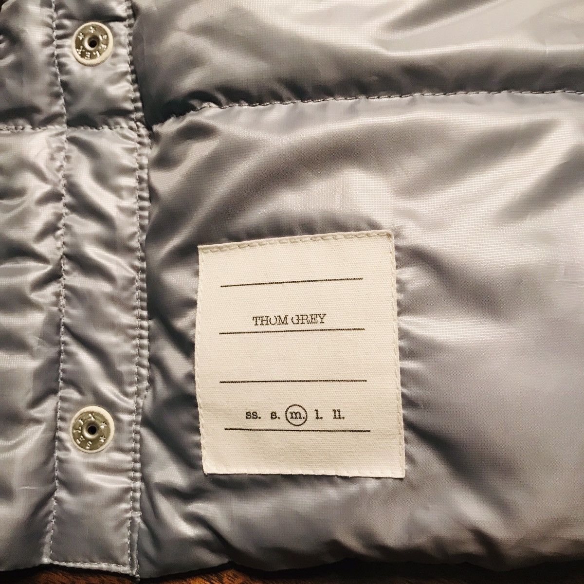 Barneys New York New Thom Browne - Thom Grey x Barney’s Quilted Vest - Size M Size US M / EU 48-50 / 2 - 5 Thumbnail