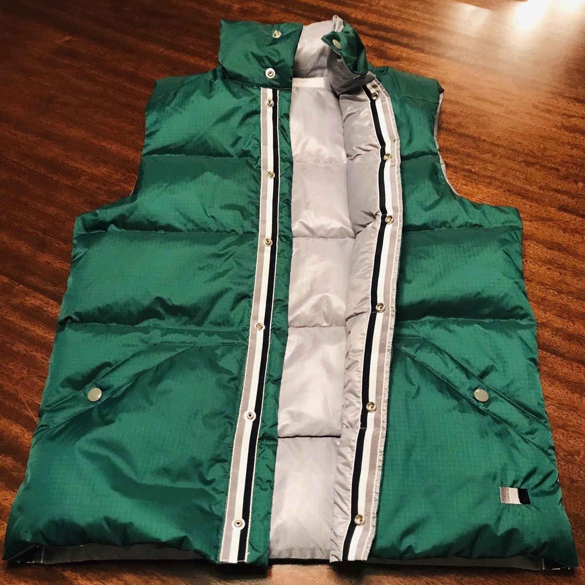 Barneys New York New Thom Browne - Thom Grey x Barney’s Quilted Vest - Size M Size US M / EU 48-50 / 2 - 1 Thumbnail