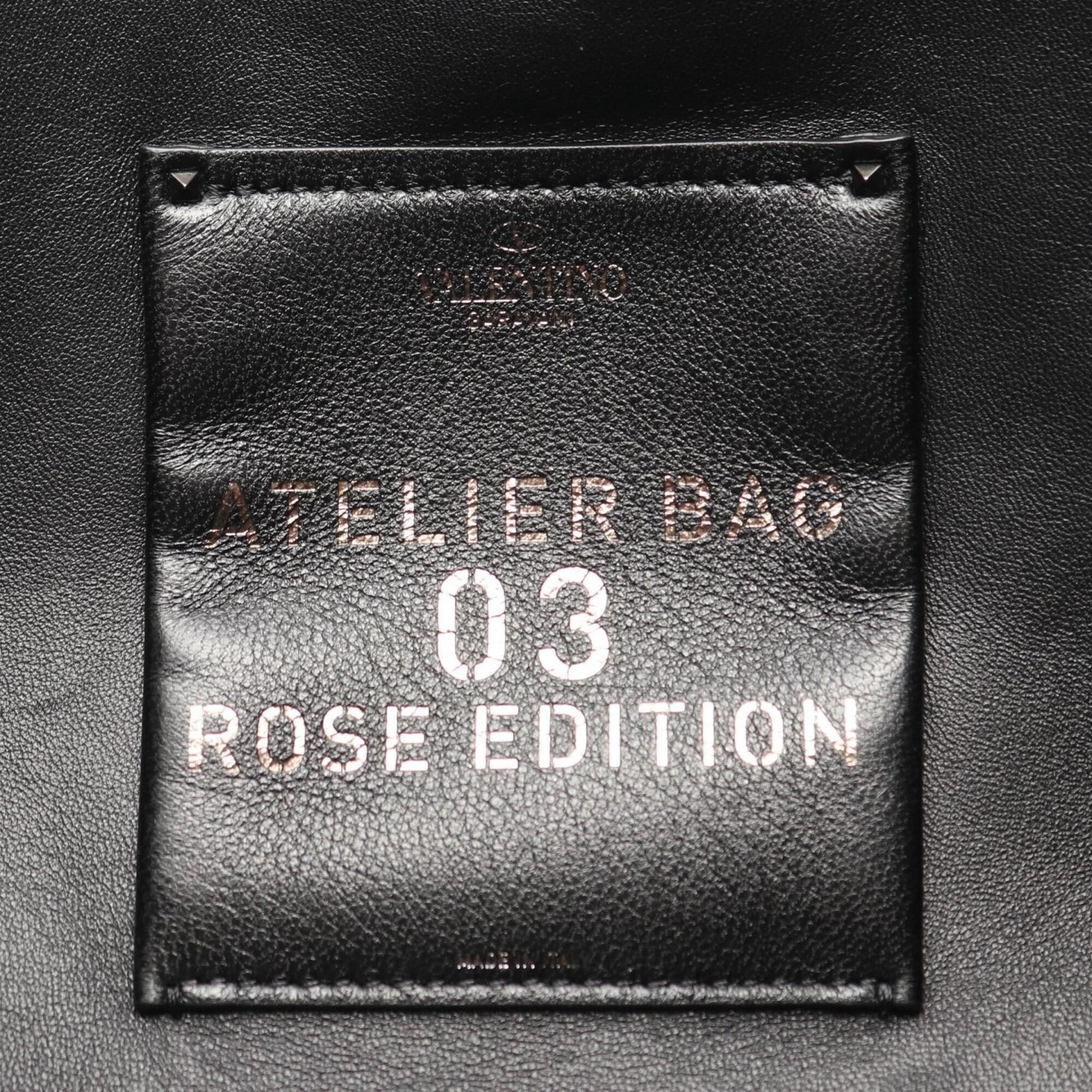 Valentino Valentino Ro Atelier Handbag 03 Rose Edition Leather for Women, Black Size ONE SIZE - 4 Thumbnail