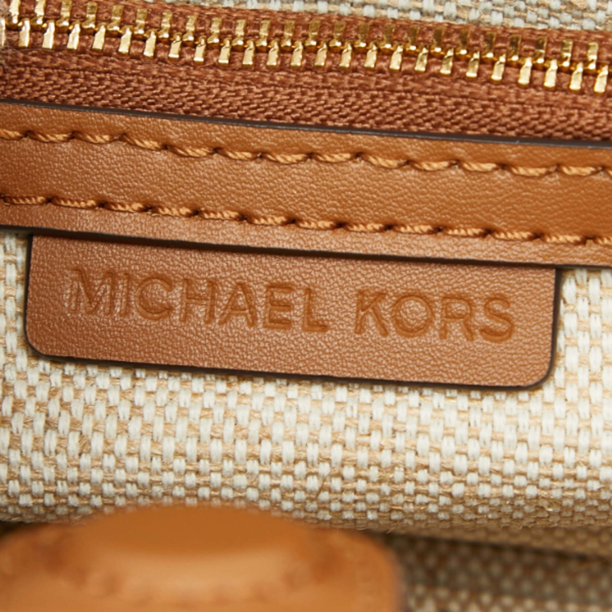 Michael Kors Michael Kors Scarlett Handbag Shoulder Bag 2WAY 32F4GETC0B Brown Leather Women's Size ONE SIZE - 9 Thumbnail