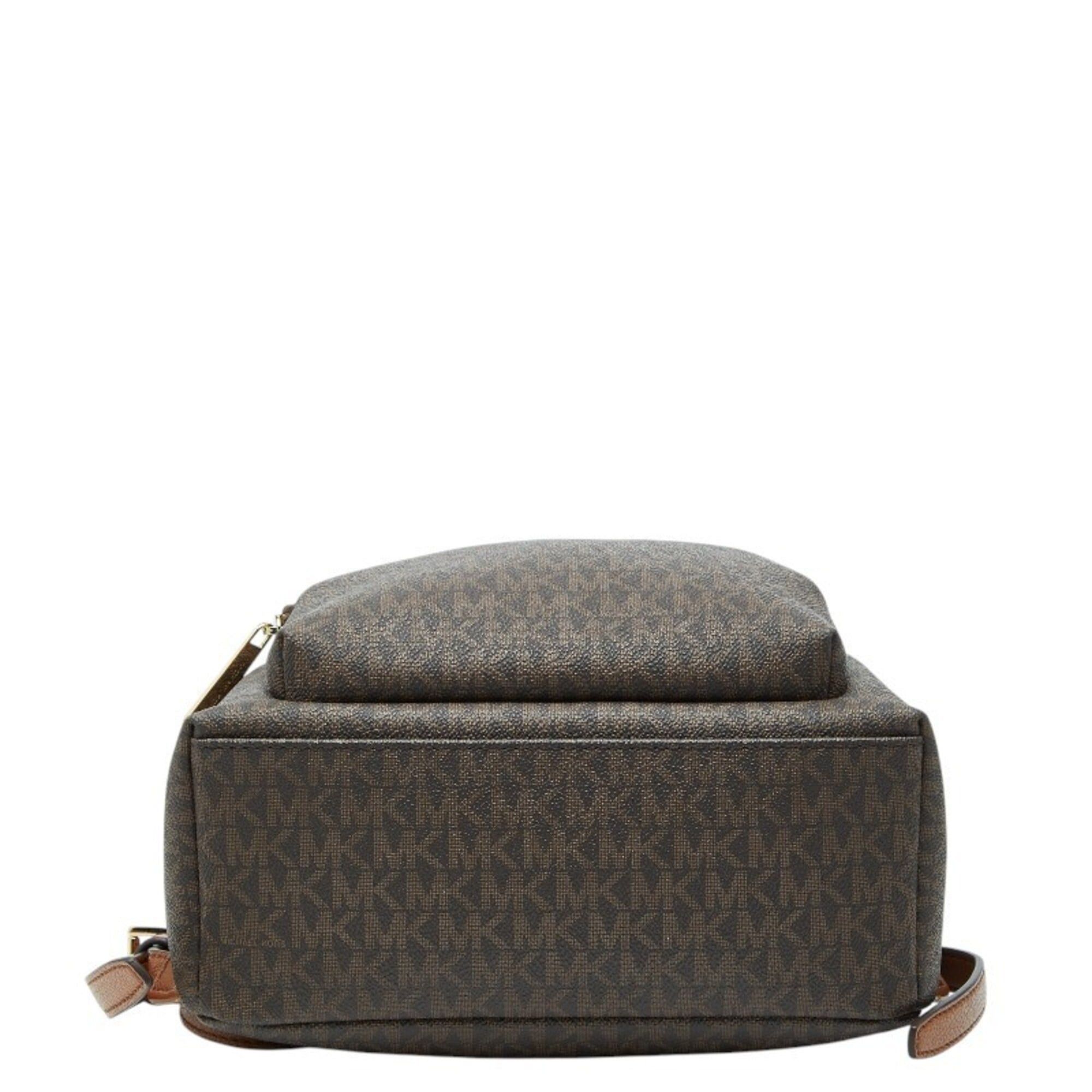 Michael Kors Michael Kors MK Signature Backpack, Brown Leather, Women's Size ONE SIZE - 3 Thumbnail