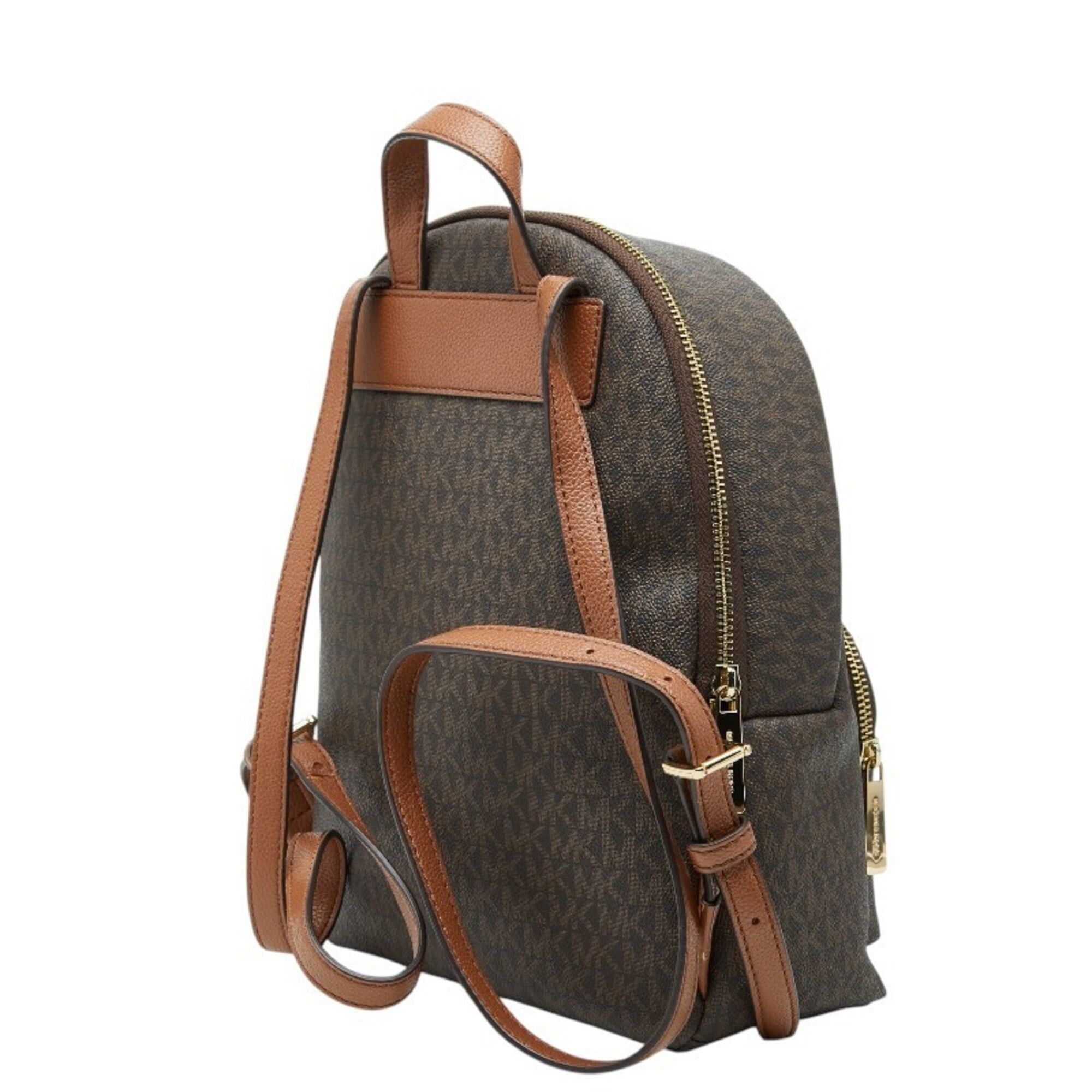 Michael Kors Michael Kors MK Signature Backpack, Brown Leather, Women's Size ONE SIZE - 2 Thumbnail