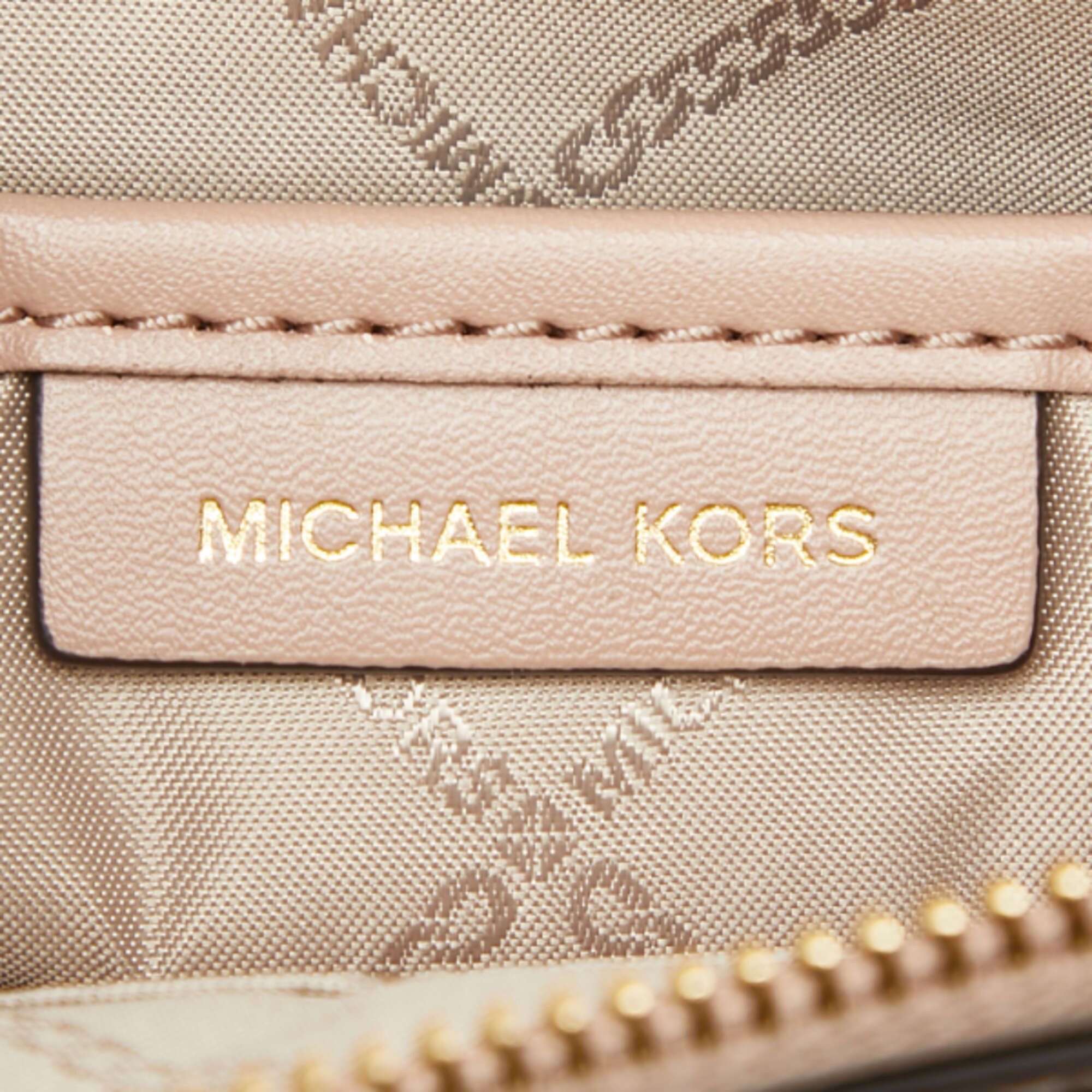 Michael Kors Michael Kors MK Signature Handbag Shoulder Bag 2-Way 32S1GT9C8B Pink Leather Women's Size ONE SIZE - 9 Thumbnail
