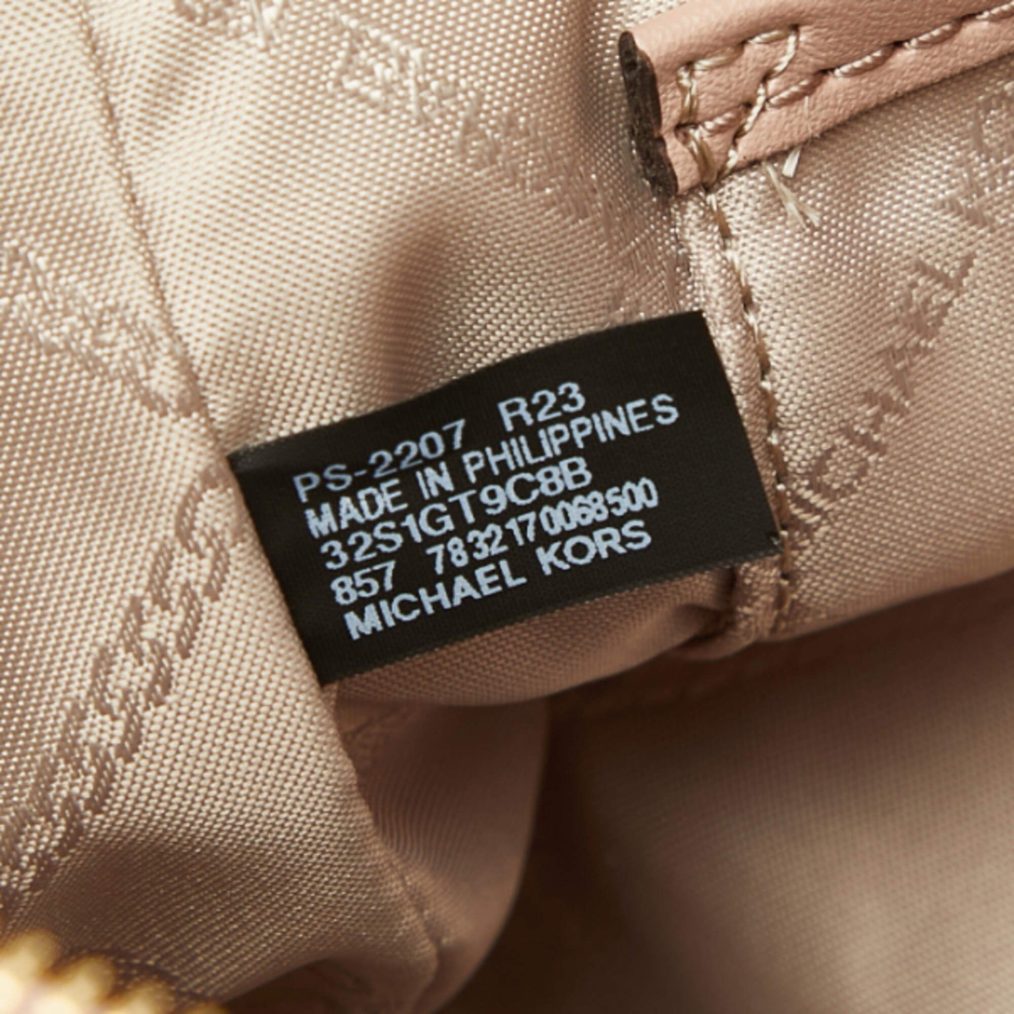 Michael Kors Michael Kors MK Signature Handbag Shoulder Bag 2-Way 32S1GT9C8B Pink Leather Women's Size ONE SIZE - 10 Thumbnail