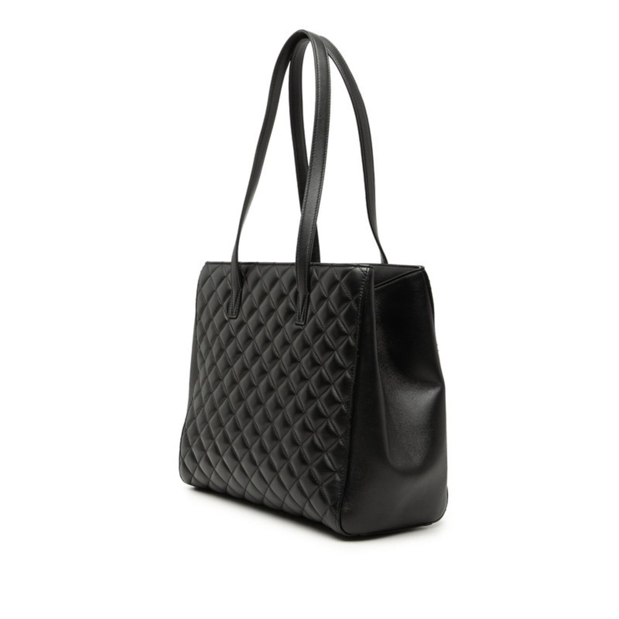 Versace Versace Medusa Quilted Tote Bag, Black Leather, Women's Size ONE SIZE - 2 Thumbnail