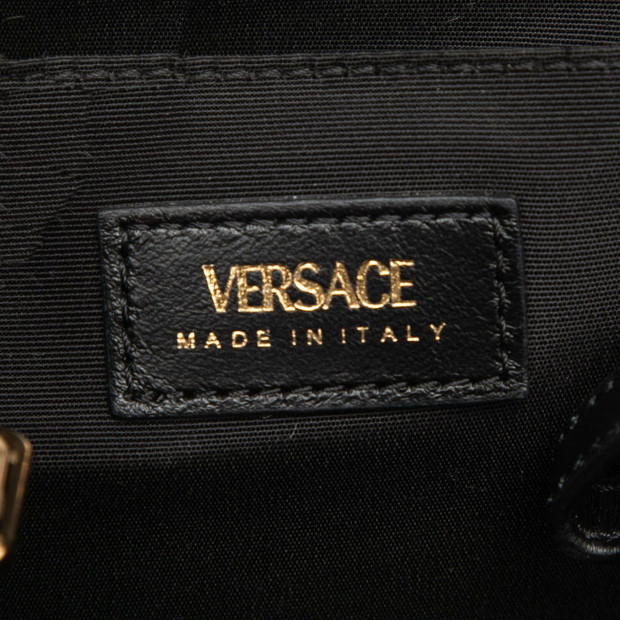 Versace Versace Medusa Quilted Tote Bag, Black Leather, Women's Size ONE SIZE - 5 Thumbnail
