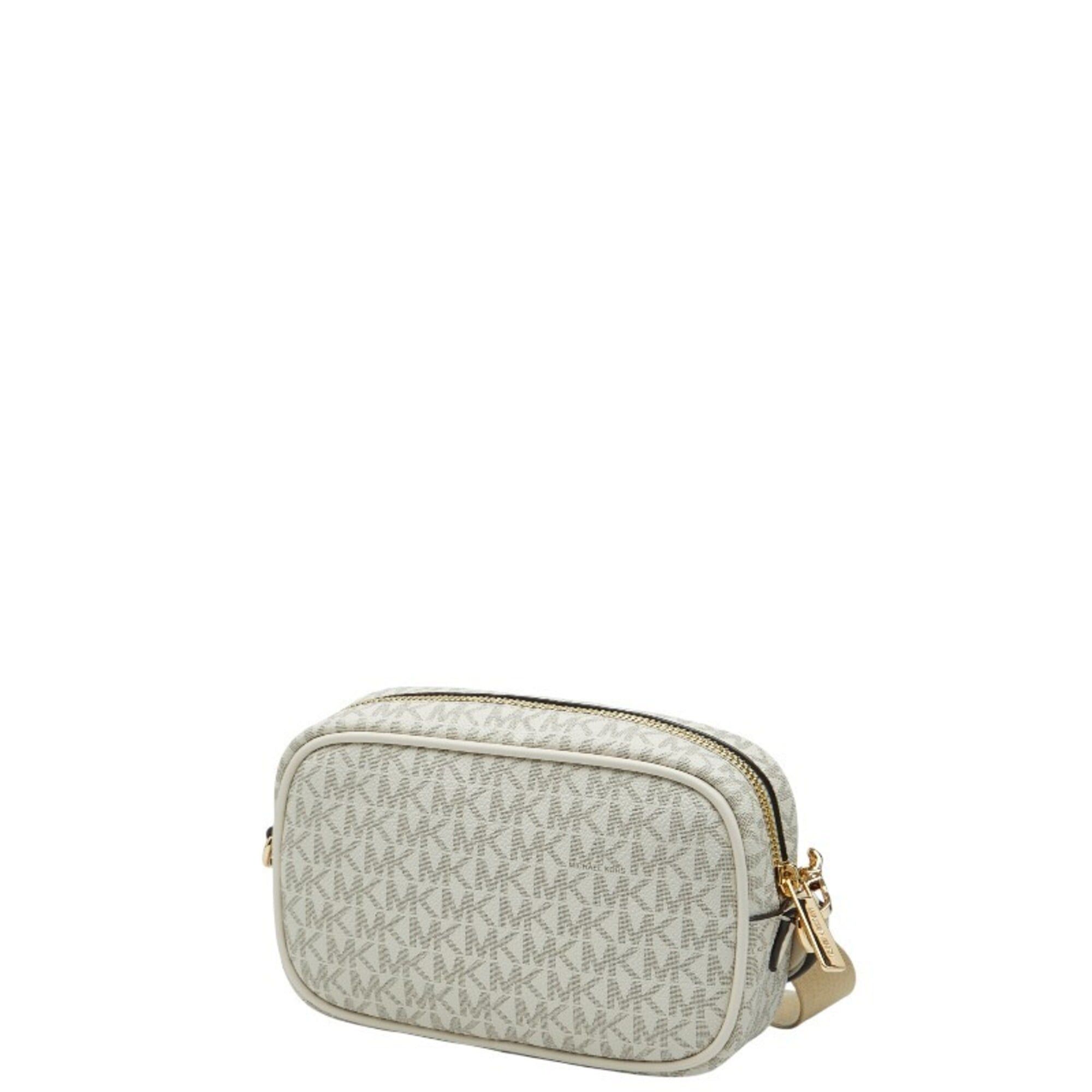 Michael Kors Michael Kors MK Signature MAISIE 2-in-1 Camera Crossbody Shoulder Bag, White/Beige Leather, Women's. Size ONE SIZE - 2 Thumbnail