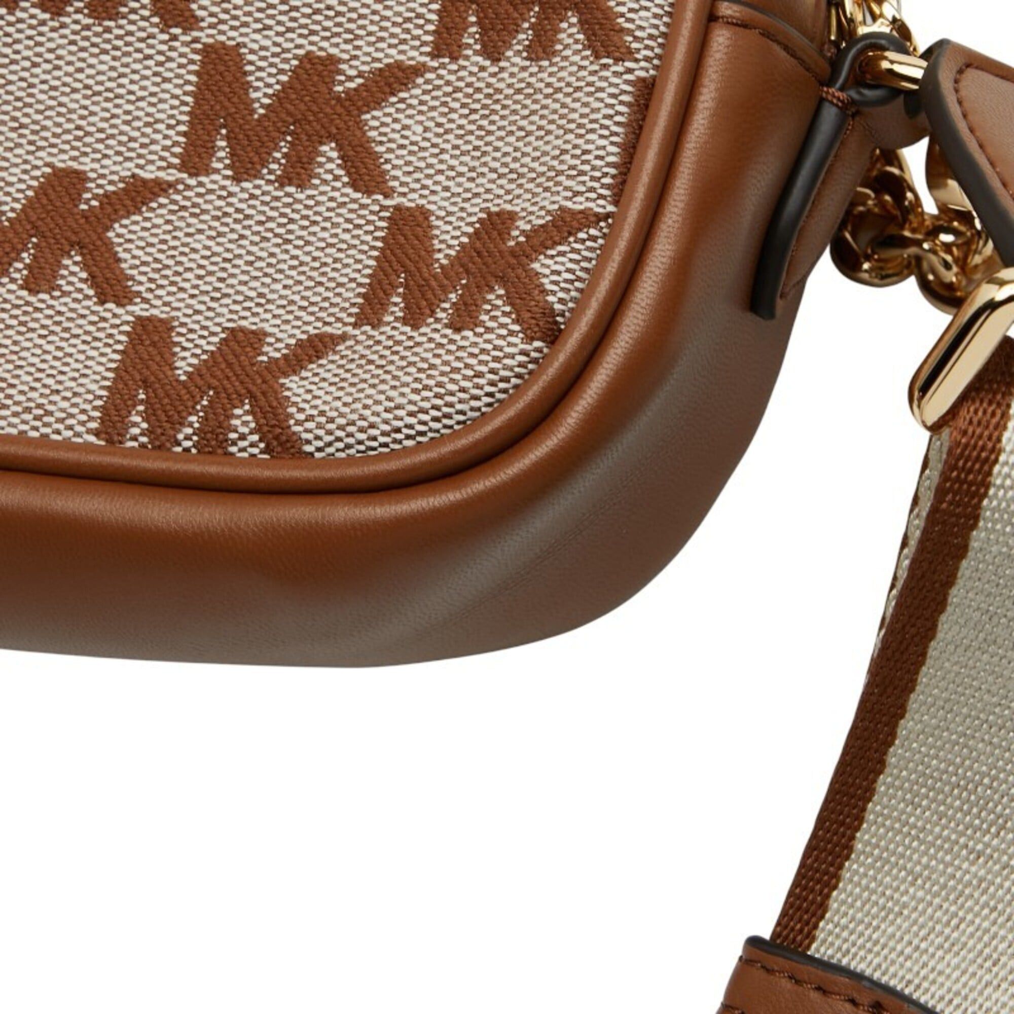 Michael Kors Michael Kors Logo MAISIE 2-in-1 Camera Crossbody Shoulder Bag, Brown Canvas Leather, Women's. Size ONE SIZE - 4 Thumbnail