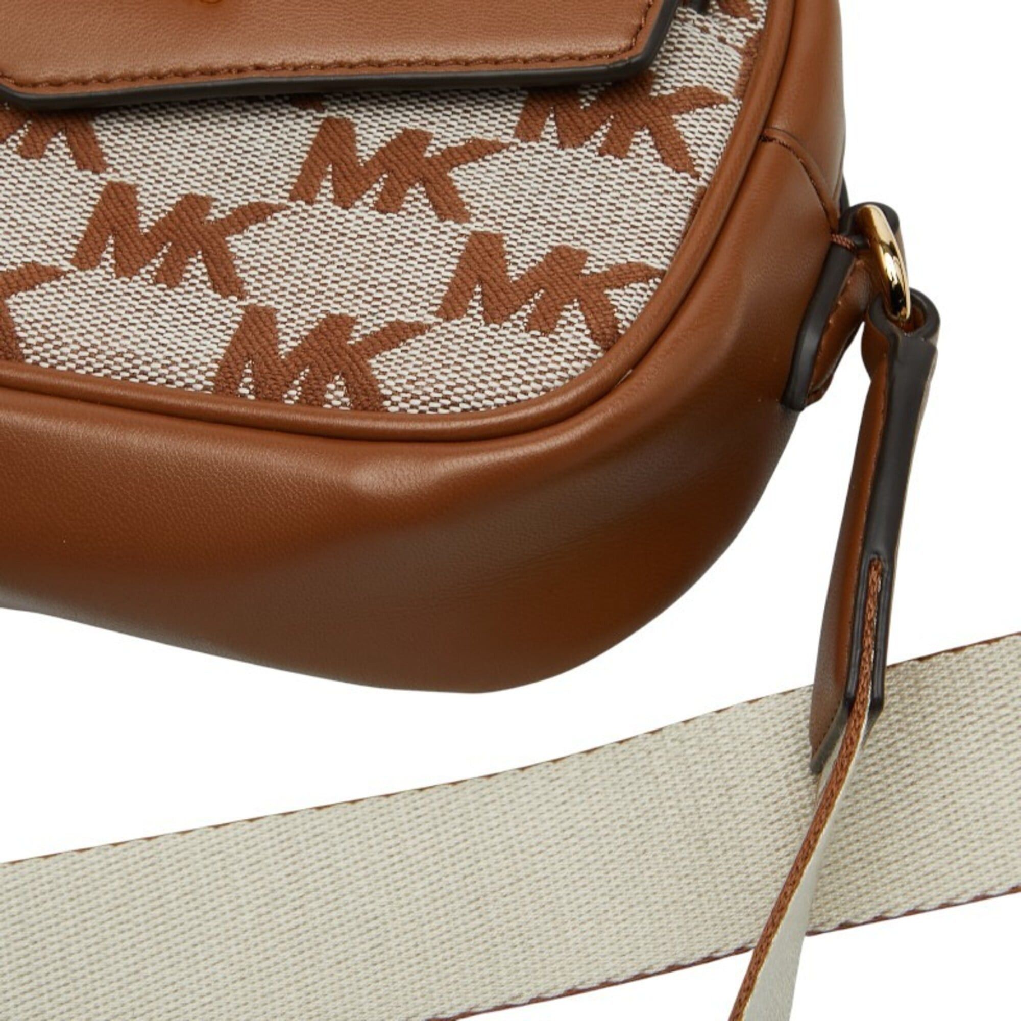Michael Kors Michael Kors Logo MAISIE 2-in-1 Camera Crossbody Shoulder Bag, Brown Canvas Leather, Women's. Size ONE SIZE - 6 Thumbnail