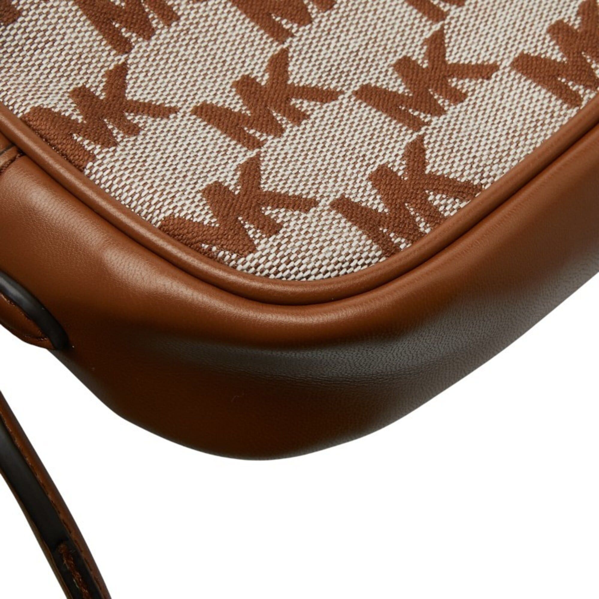 Michael Kors Michael Kors Logo MAISIE 2-in-1 Camera Crossbody Shoulder Bag, Brown Canvas Leather, Women's. Size ONE SIZE - 7 Thumbnail