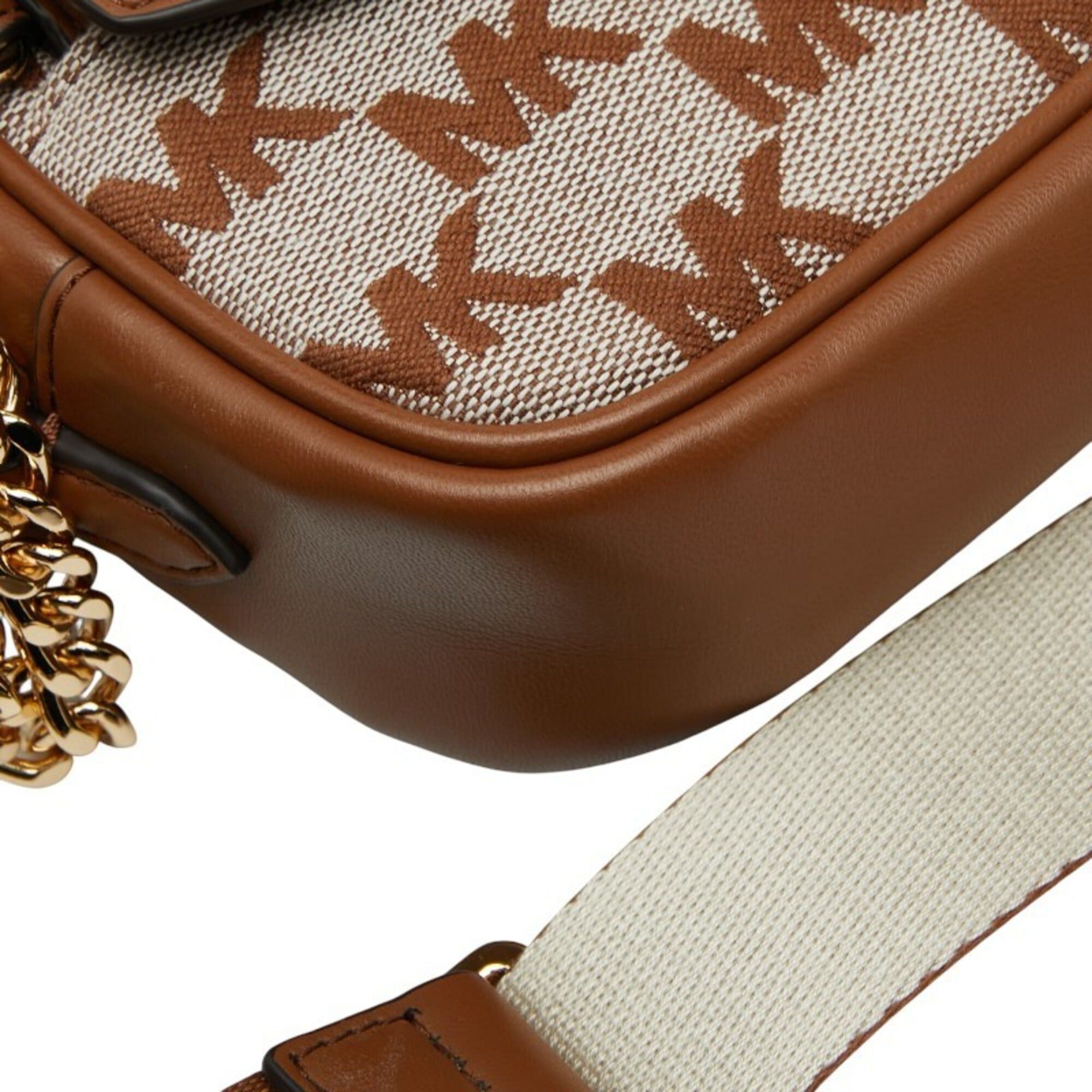 Michael Kors Michael Kors Logo MAISIE 2-in-1 Camera Crossbody Shoulder Bag, Brown Canvas Leather, Women's. Size ONE SIZE - 5 Thumbnail