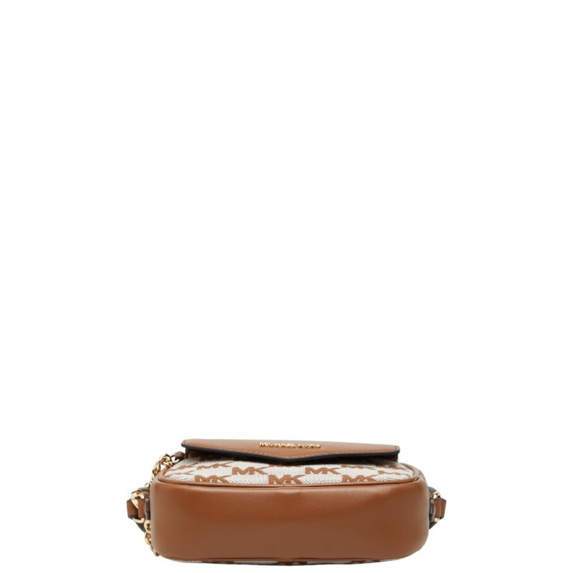 Michael Kors Michael Kors Logo MAISIE 2-in-1 Camera Crossbody Shoulder Bag, Brown Canvas Leather, Women's. Size ONE SIZE - 3 Thumbnail