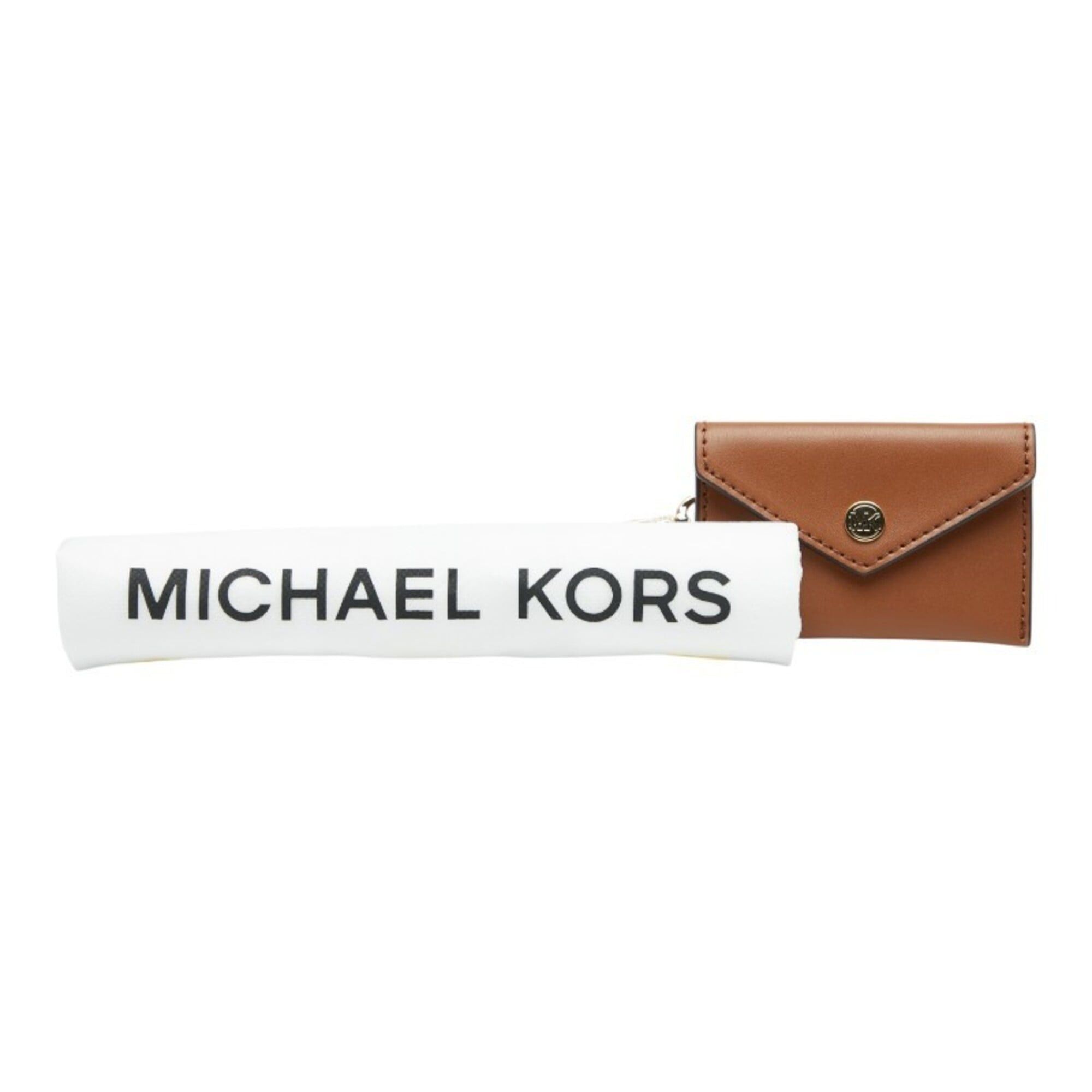 Michael Kors Michael Kors MK Signature Shoulder Bag, White, Beige, Brown Leather, Women's. Size ONE SIZE - 11 Thumbnail