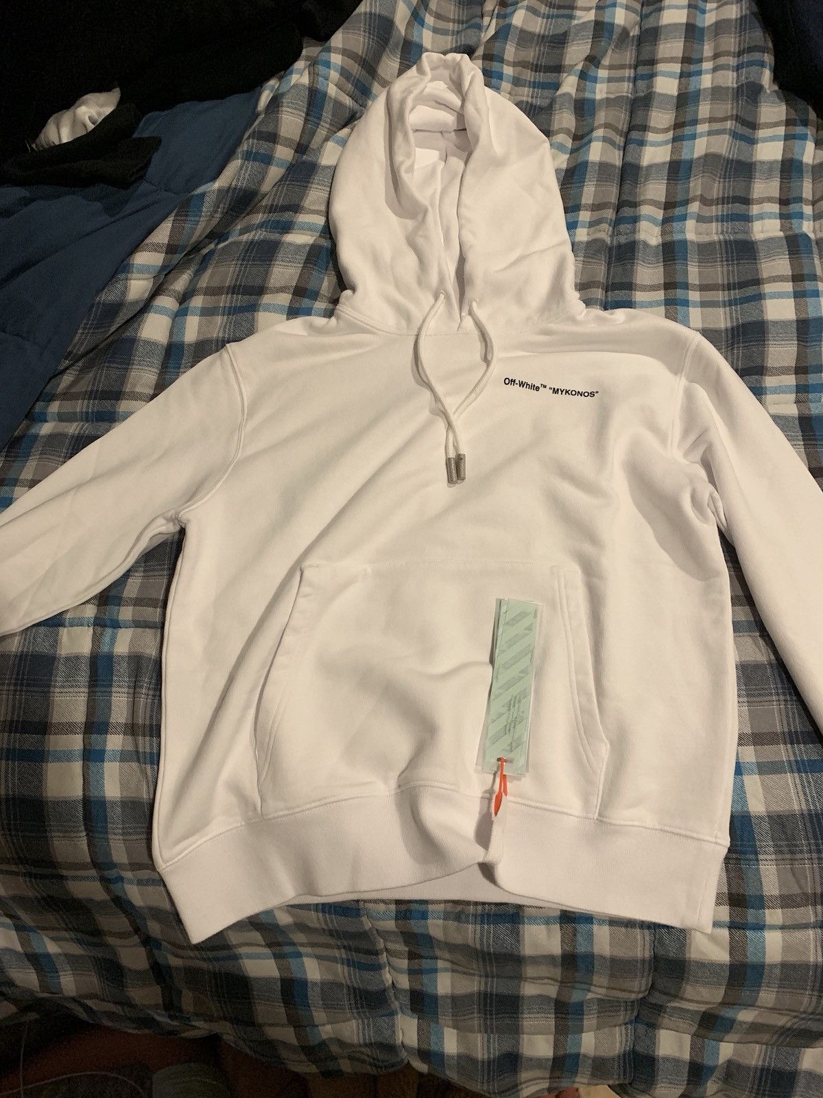 Off white mykonos hoodie new arrivals