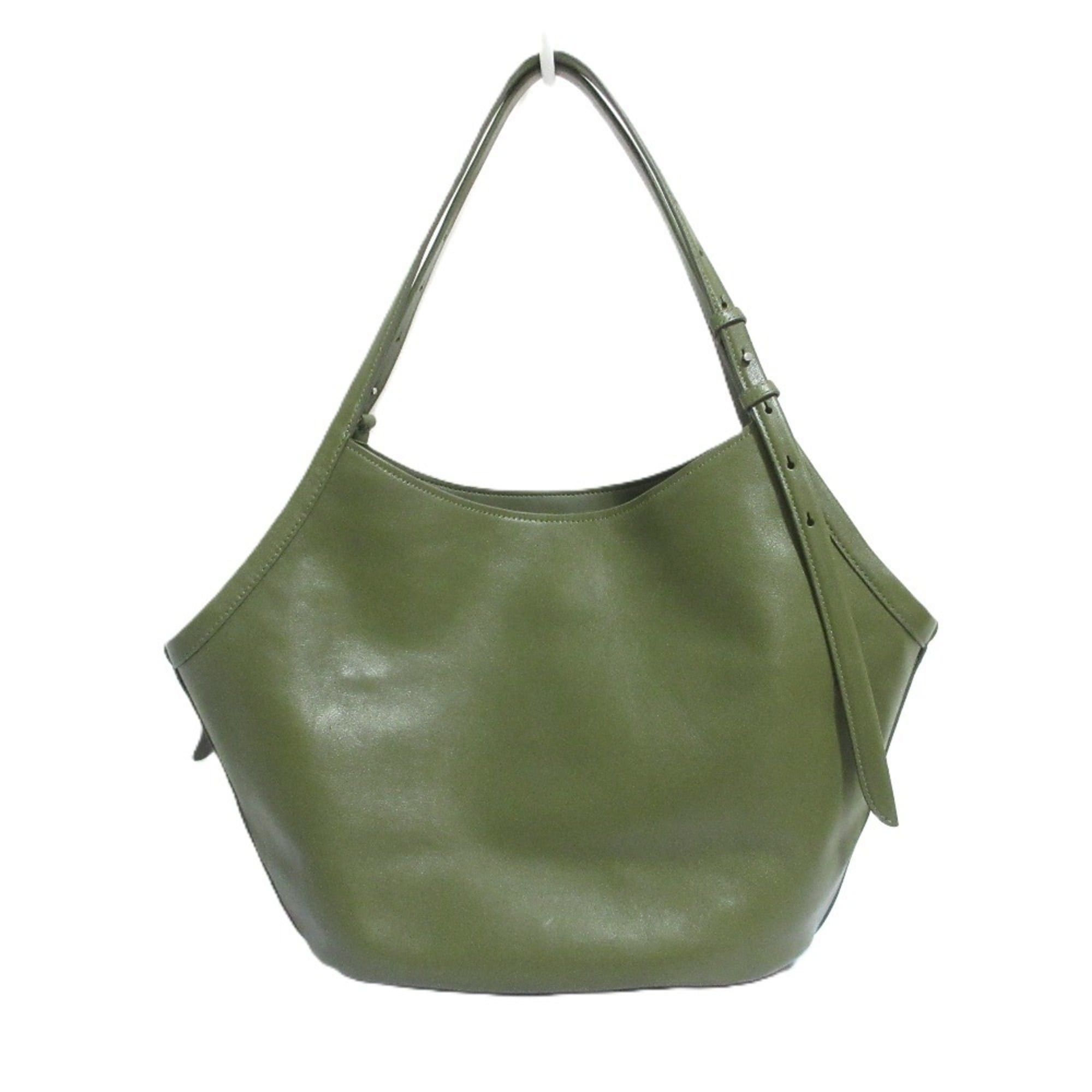 Kate Spade Kate Spade NEW YORK Deco Tulip Leather Tote Bag, Khaki, Women's Size ONE SIZE - 2 Thumbnail