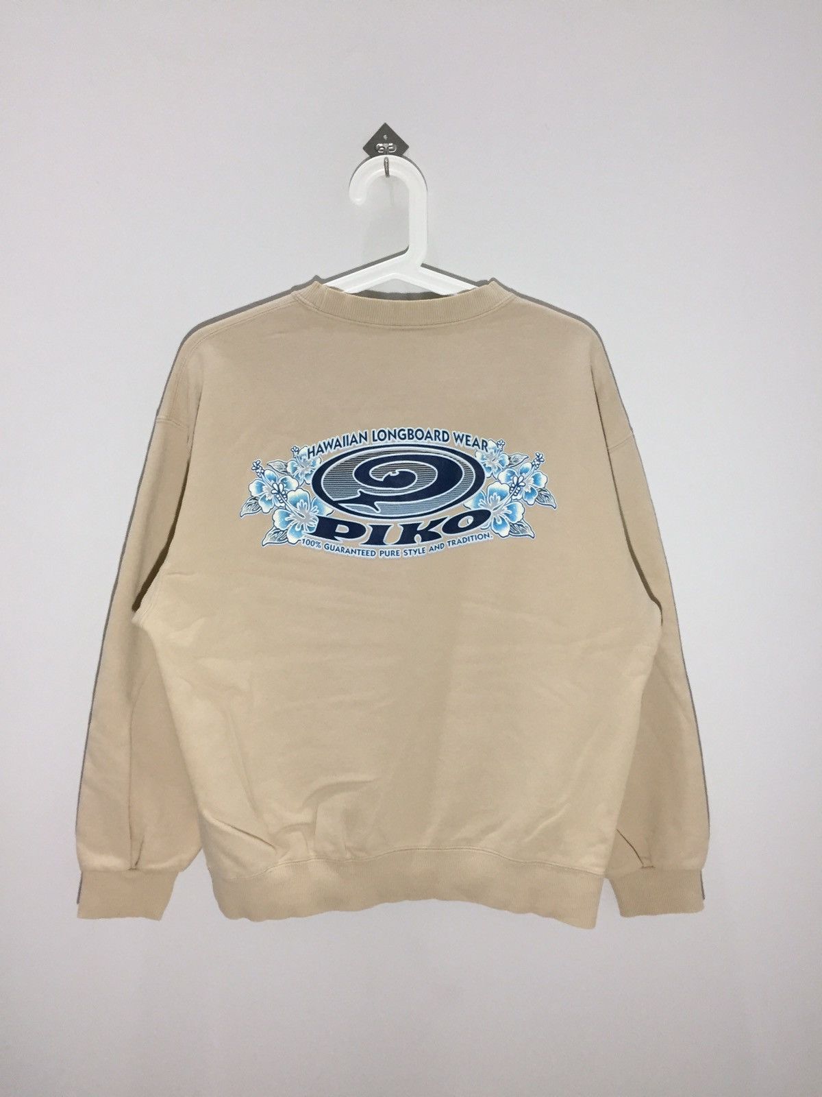 Vintage Vintage Piko Hawaiian Longboard Wear Surf Style Sweatshirt Size US M / EU 48-50 / 2 - 1 Thumbnail