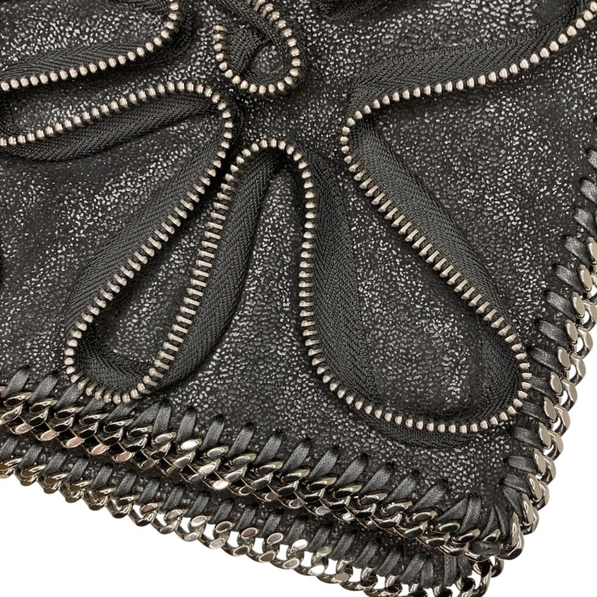 Stella McCartney STELLA McCARTNEY Falabella Zip Design Clutch Bag, Black, Women's Size ONE SIZE - 11 Thumbnail