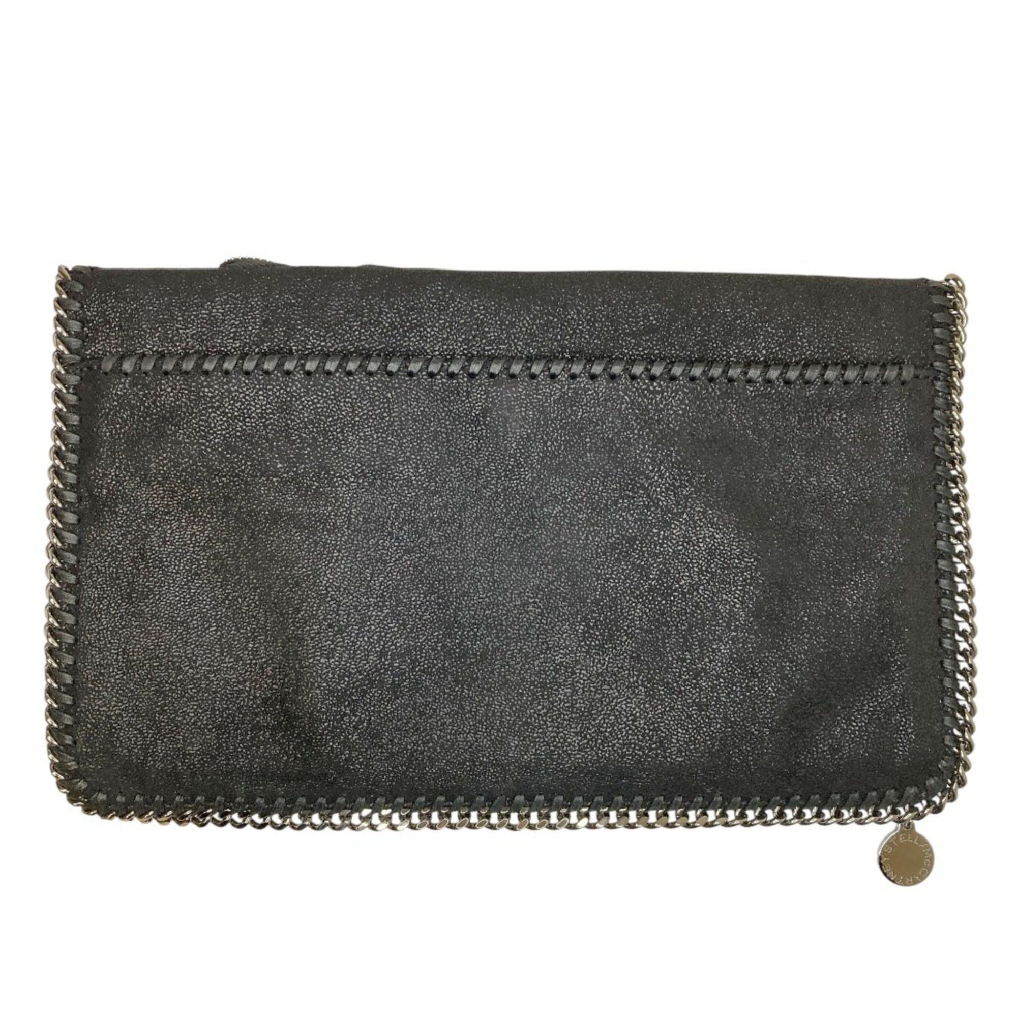 Stella McCartney STELLA McCARTNEY Falabella Zip Design Clutch Bag, Black, Women's Size ONE SIZE - 2 Thumbnail